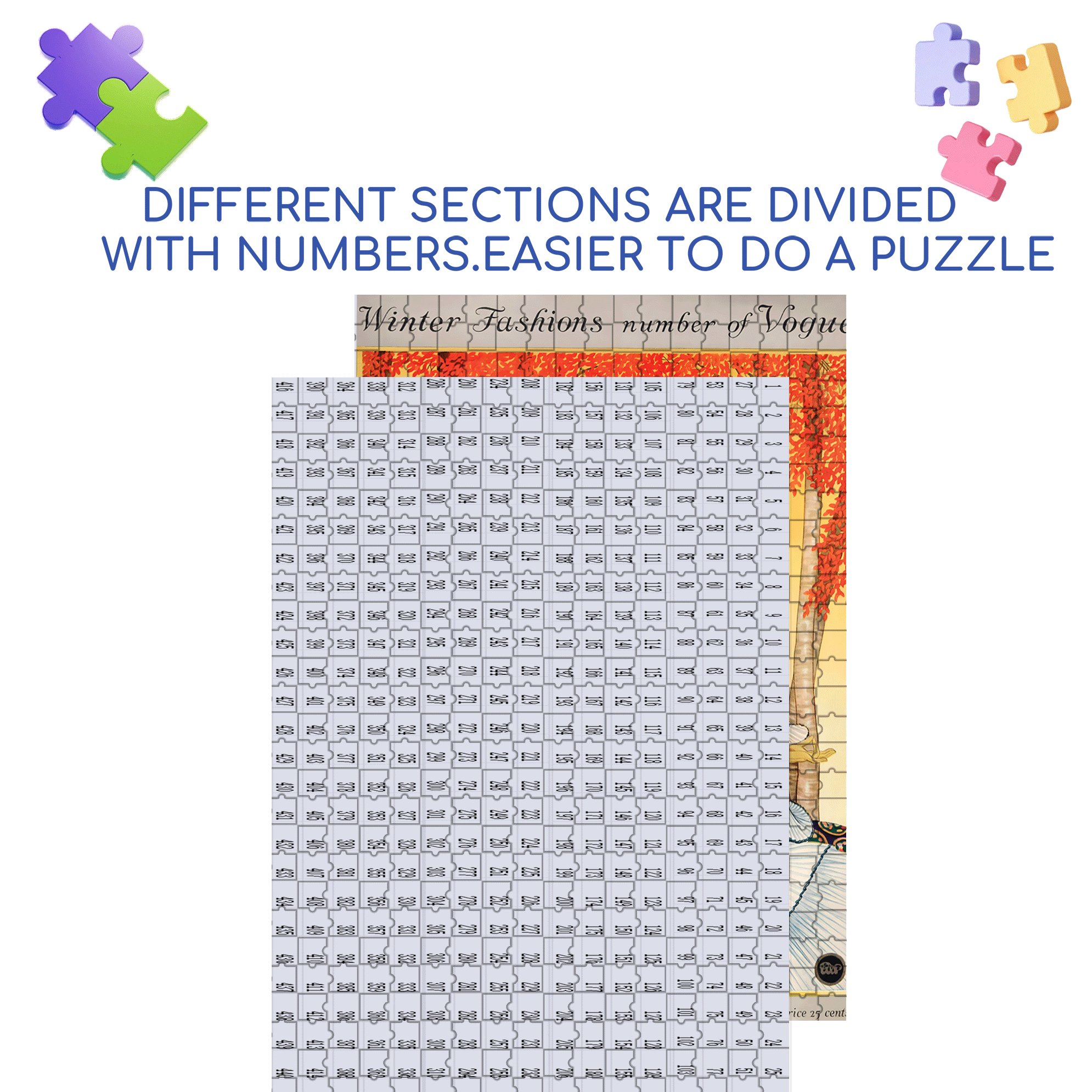 Autumn Reading 500pcs/1000pcs Jigsaw Puzzle, Scratch-Resistant, Interactive Family Game & Brain-Boosting DIY Decor, Perfect for Halloween, Christmas & New Year Gifts, Family Puzzle Game