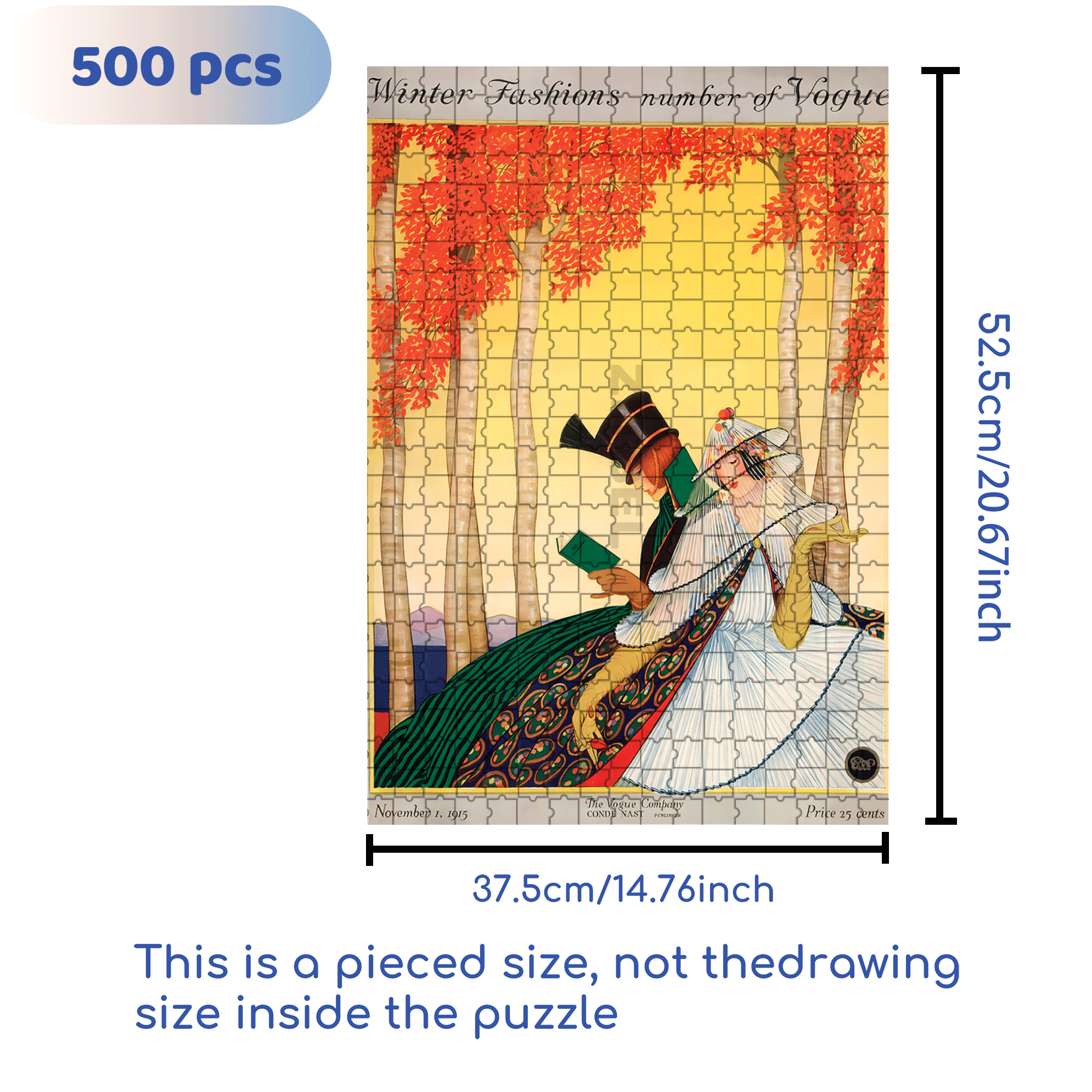 Autumn Reading 500pcs/1000pcs Jigsaw Puzzle, Scratch-Resistant, Interactive Family Game & Brain-Boosting DIY Decor, Perfect for Halloween, Christmas & New Year Gifts, Family Puzzle Game