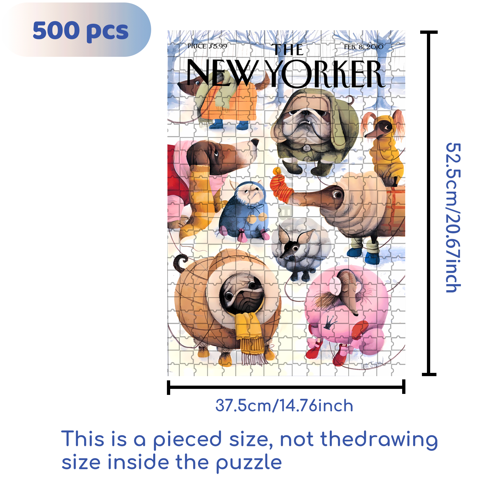 Baby It's Cold Outside 500pcs/1000pcs Jigsaw Puzzle, Scratch-Resistant, Interactive Family Game & Brain-Boosting DIY Decor, Perfect for Halloween, Christmas & New Year Gifts, Family Puzzle Game