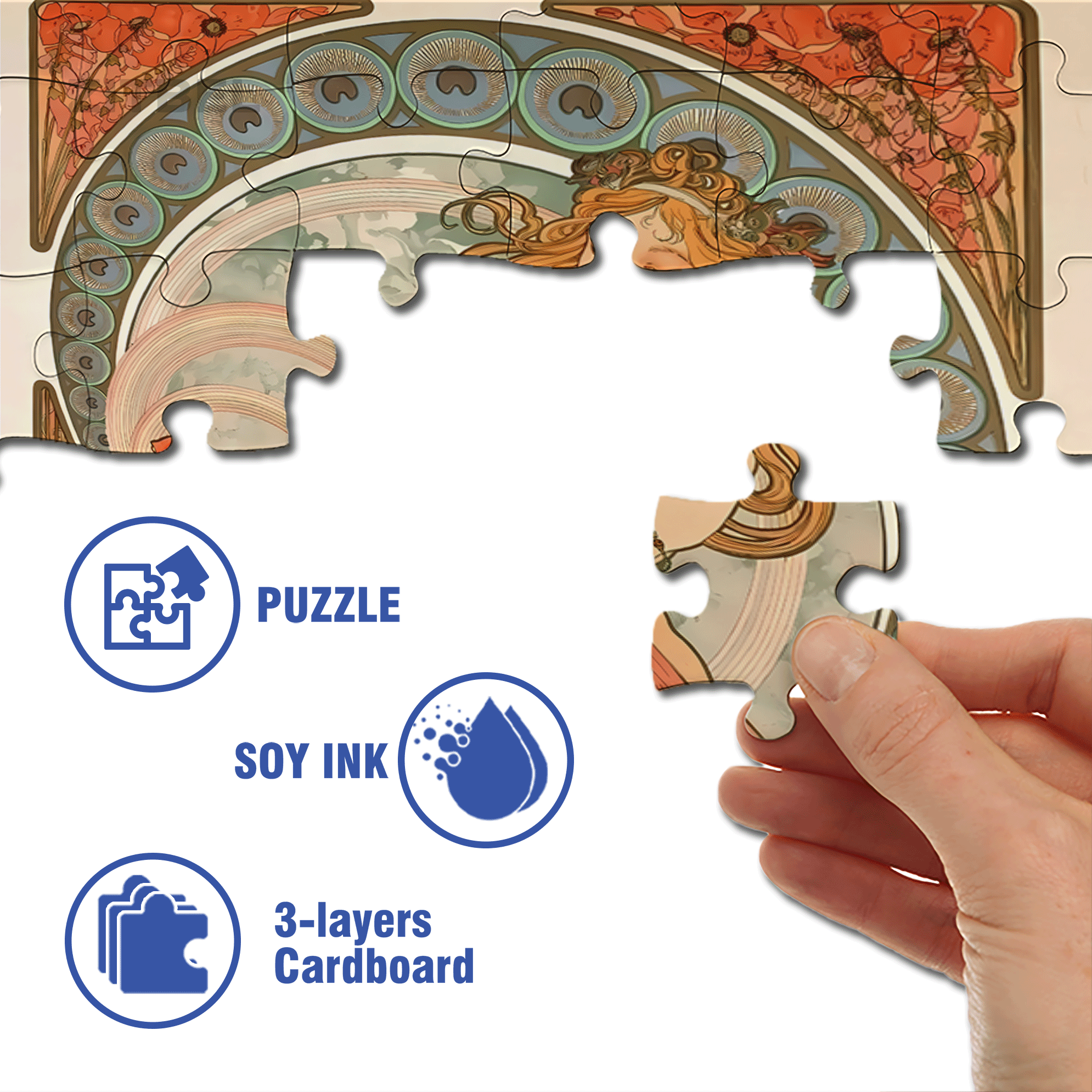 Beauty and Red Rose 500pcs/1000pcs Jigsaw Puzzle, Scratch-Resistant, Interactive Family Game & Brain-Boosting DIY Decor, Perfect for Halloween, Christmas & New Year Gifts, Family Puzzle Game