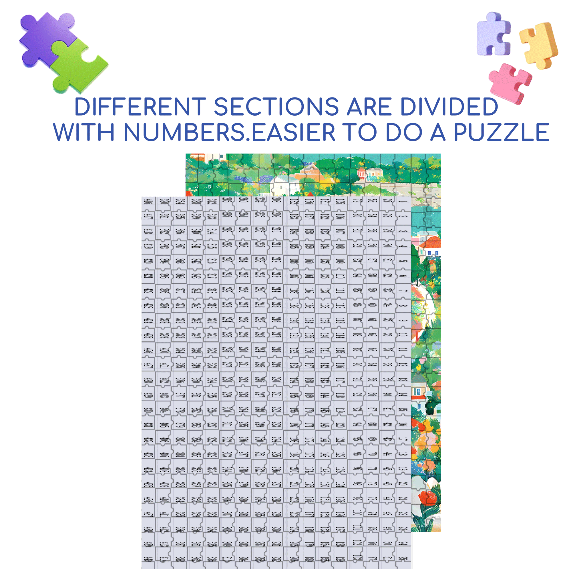 Coastline 500pcs/1000pcs Jigsaw Puzzle, Scratch-Resistant, Interactive Family Game & Brain-Boosting DIY Decor, Perfect for Halloween, Christmas & New Year Gifts, Family Puzzle Game