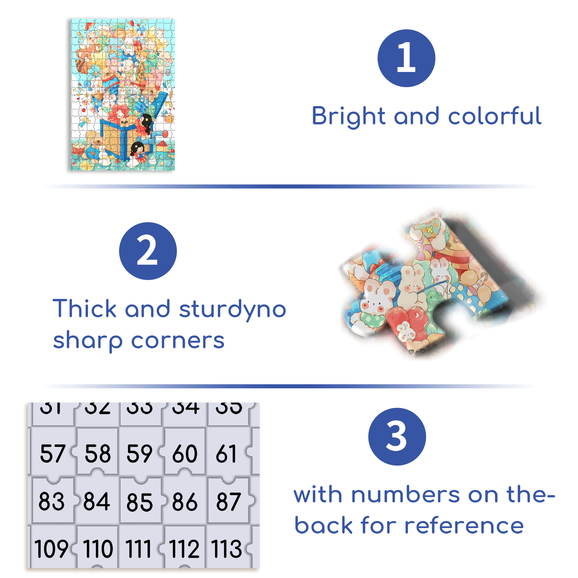 Colorful Childhood 500pcs/1000pcs Jigsaw Puzzle, Scratch-Resistant, Interactive Family Game & Brain-Boosting DIY Decor, Perfect for Halloween, Christmas & New Year Gifts, Family Puzzle Game