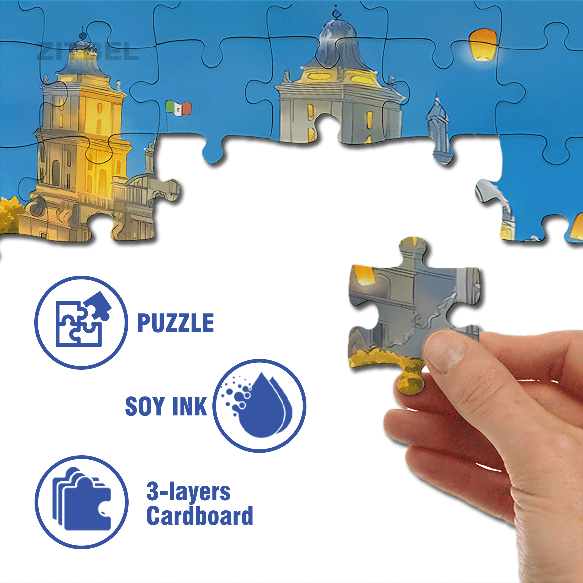Day Of The Dead 500pcs/1000pcs Jigsaw Puzzle, Scratch-Resistant, Interactive Family Game & Brain-Boosting DIY Decor, Perfect for Halloween, Christmas & New Year Gifts, Family Puzzle Game