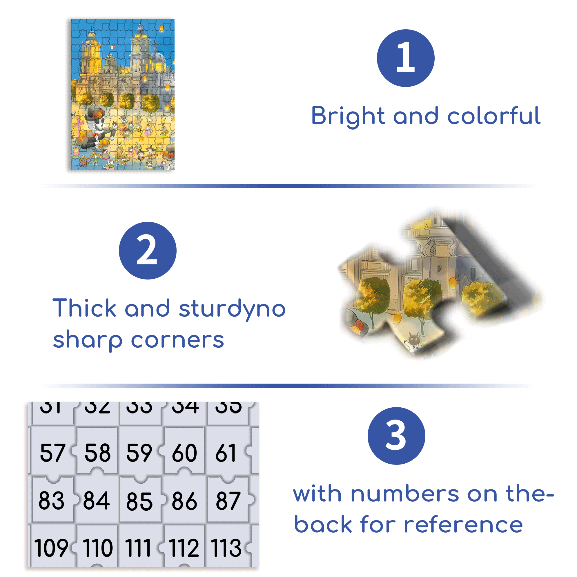 Day Of The Dead 500pcs/1000pcs Jigsaw Puzzle, Scratch-Resistant, Interactive Family Game & Brain-Boosting DIY Decor, Perfect for Halloween, Christmas & New Year Gifts, Family Puzzle Game
