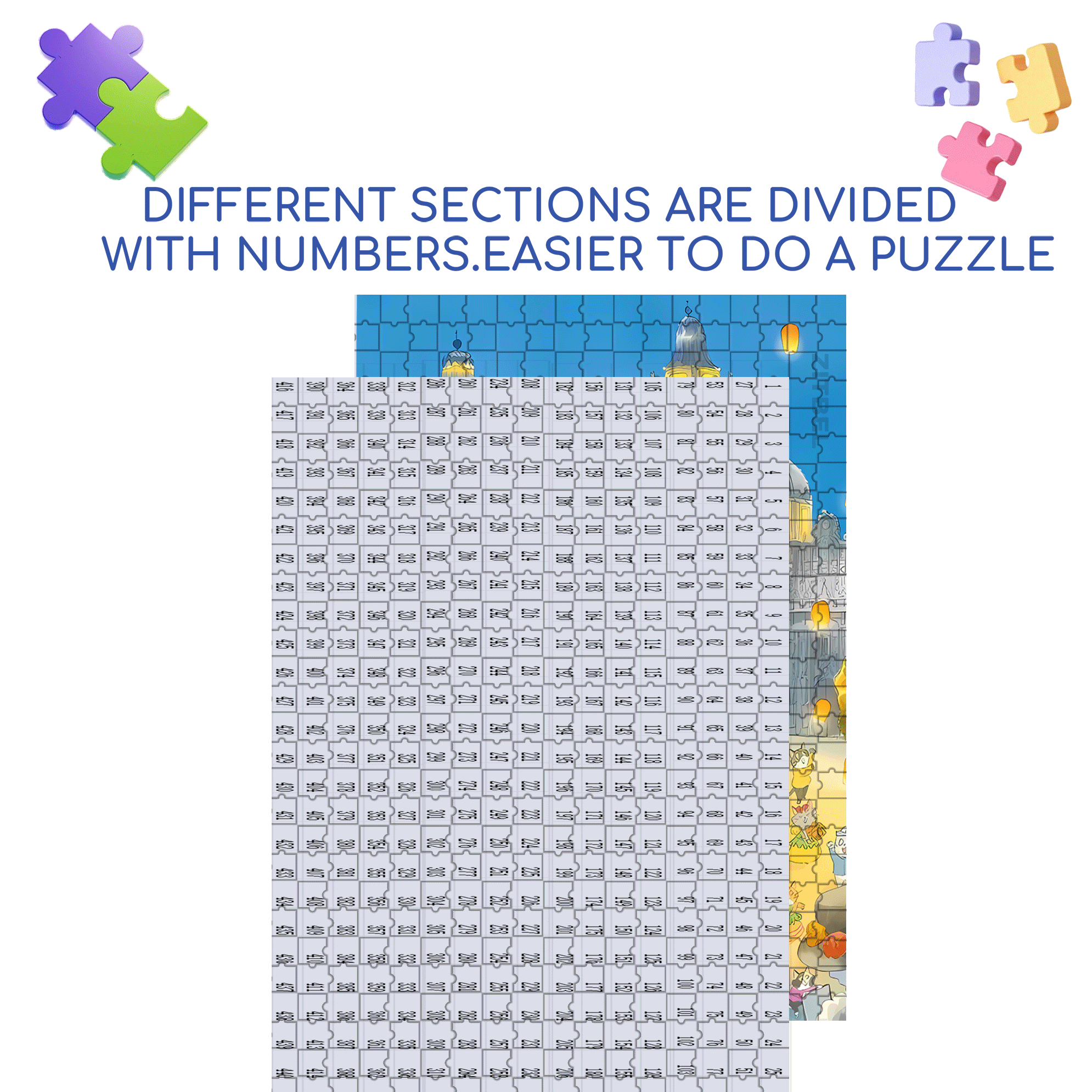 Day Of The Dead 500pcs/1000pcs Jigsaw Puzzle, Scratch-Resistant, Interactive Family Game & Brain-Boosting DIY Decor, Perfect for Halloween, Christmas & New Year Gifts, Family Puzzle Game