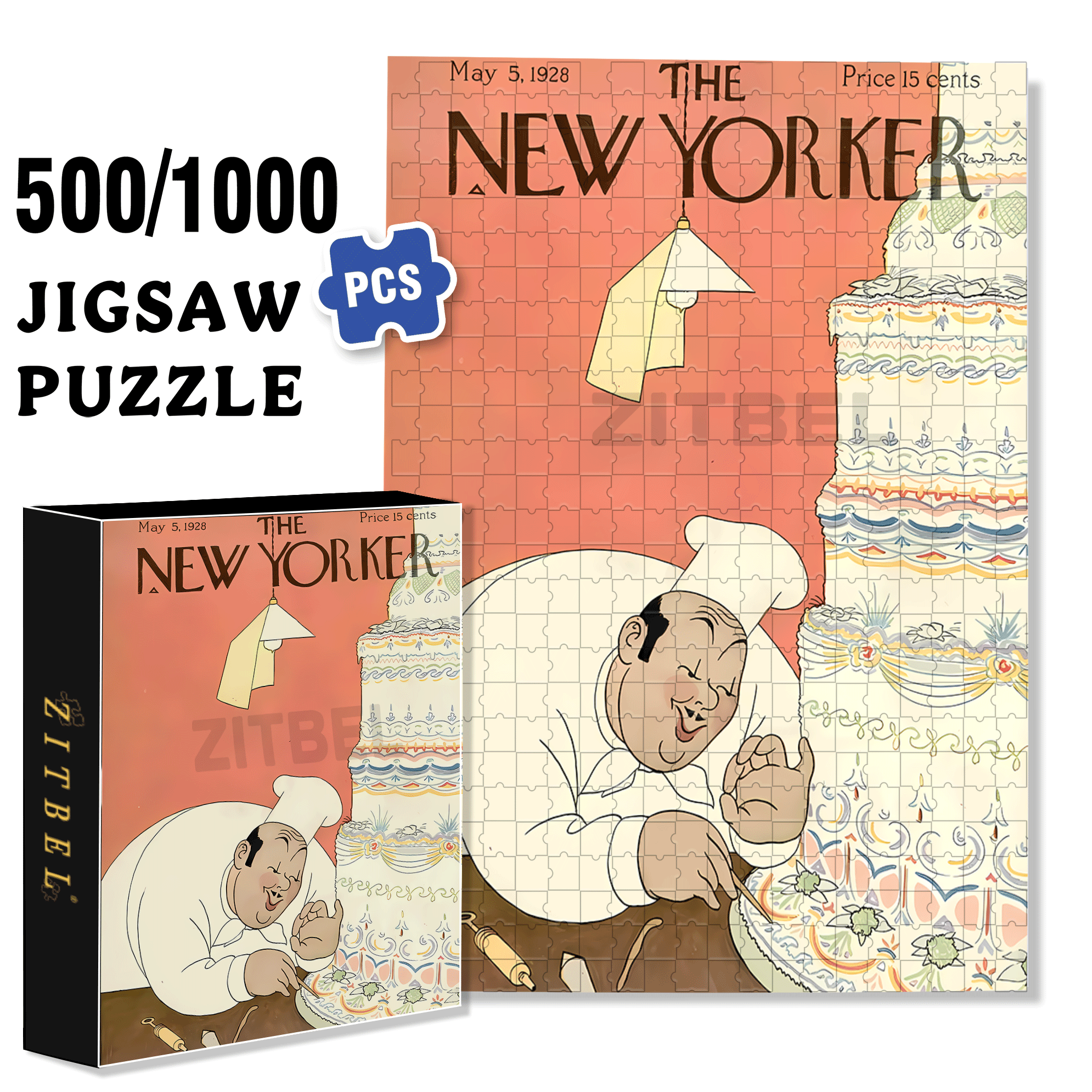 Decorating Master 500pcs/1000pcs Jigsaw Puzzle, Scratch-Resistant, Interactive Family Game & Brain-Boosting DIY Decor, Perfect for Halloween, Christmas & New Year Gifts, Family Puzzle Game