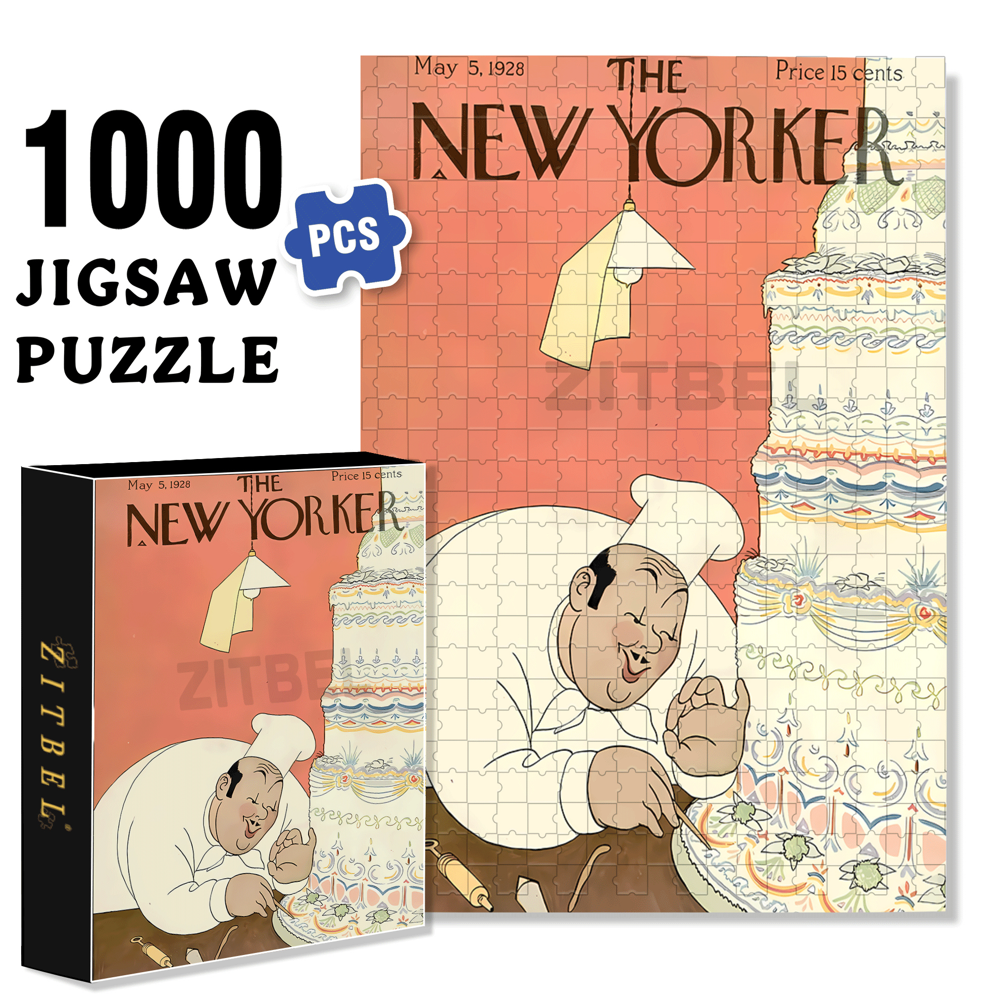 Decorating Master 500pcs/1000pcs Jigsaw Puzzle, Scratch-Resistant, Interactive Family Game & Brain-Boosting DIY Decor, Perfect for Halloween, Christmas & New Year Gifts, Family Puzzle Game