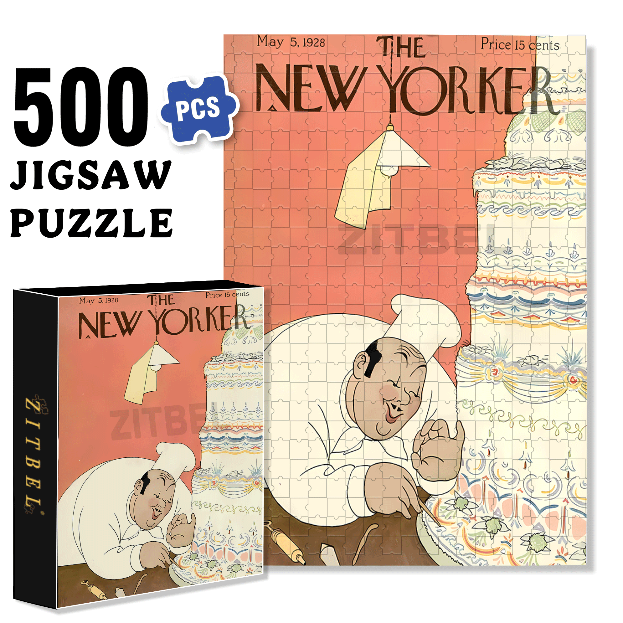 Decorating Master 500pcs/1000pcs Jigsaw Puzzle, Scratch-Resistant, Interactive Family Game & Brain-Boosting DIY Decor, Perfect for Halloween, Christmas & New Year Gifts, Family Puzzle Game