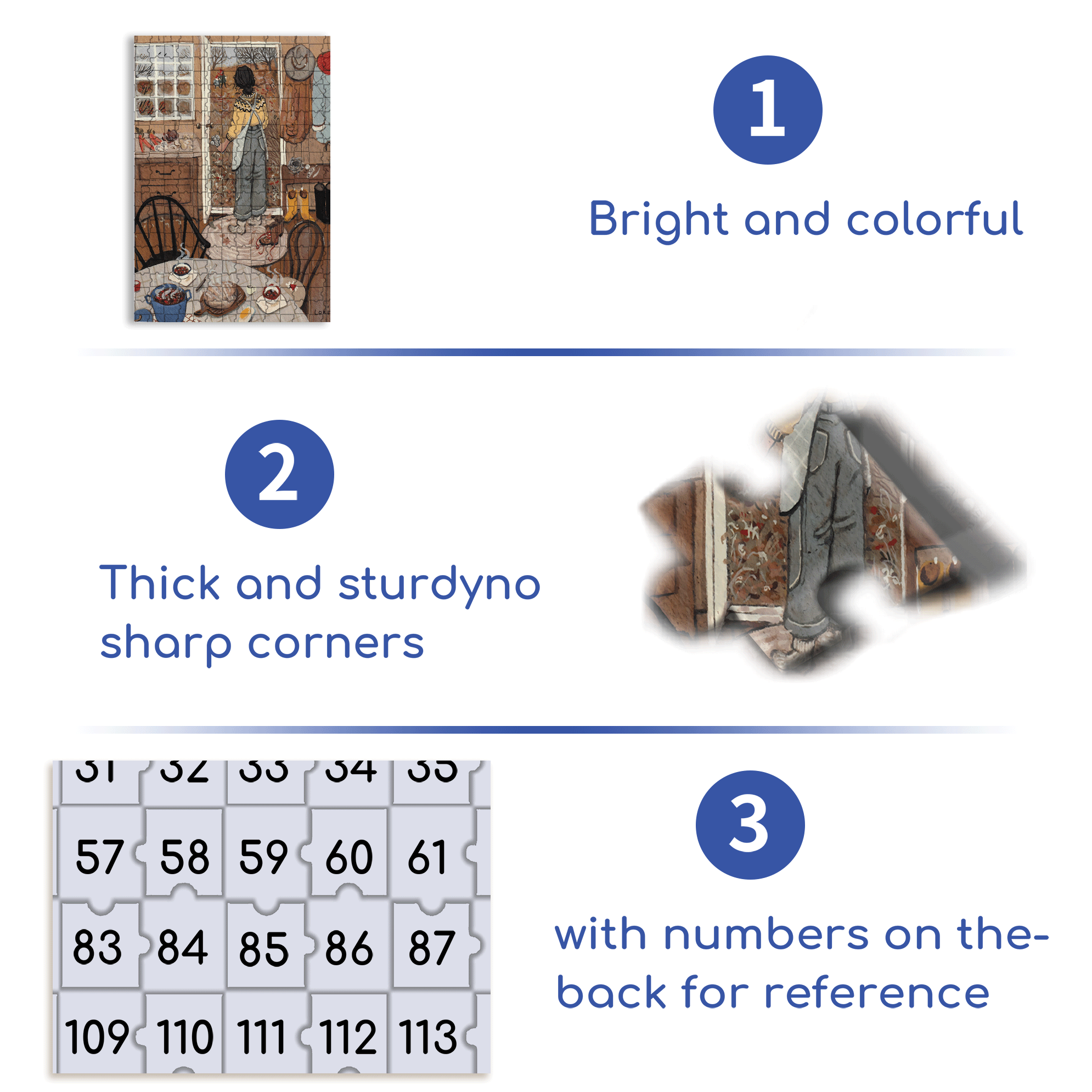 Dinner Bell 500pcs/1000pcs Jigsaw Puzzle, Scratch-Resistant, Interactive Family Game & Brain-Boosting DIY Decor, Perfect for Halloween, Christmas & New Year Gifts, Family Puzzle Game