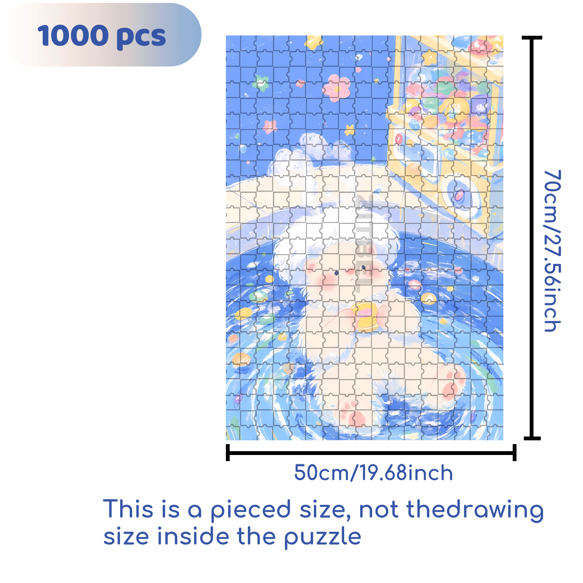 Gachapon Machine 500pcs/1000pcs Jigsaw Puzzle, Scratch-Resistant, Interactive Family Game & Brain-Boosting DIY Decor, Perfect for Halloween, Christmas & New Year Gifts, Family Puzzle Game