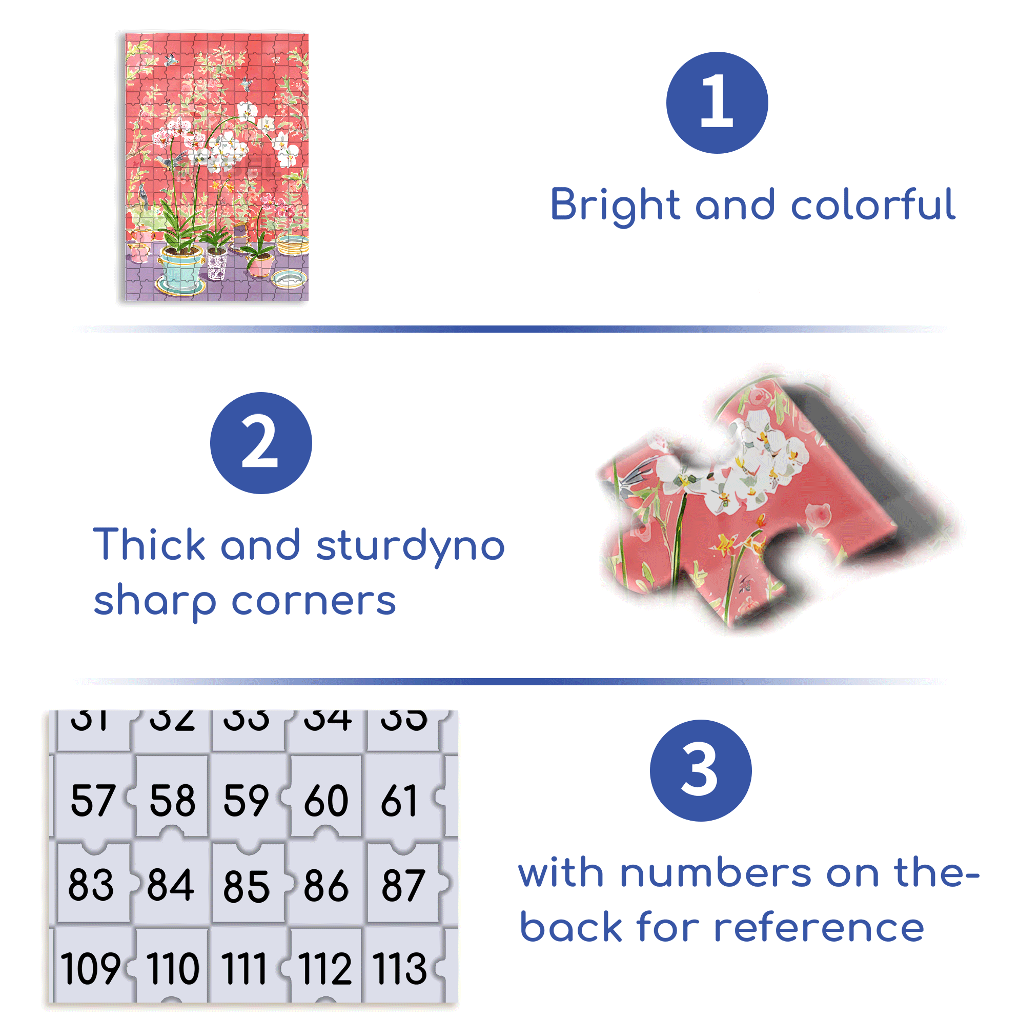 Lillian's Spring Garden 500pcs/1000pcs Jigsaw Puzzle, Scratch-Resistant, Interactive Family Game & Brain-Boosting DIY Decor, Perfect for Halloween, Christmas & New Year Gifts, Family Puzzle Game