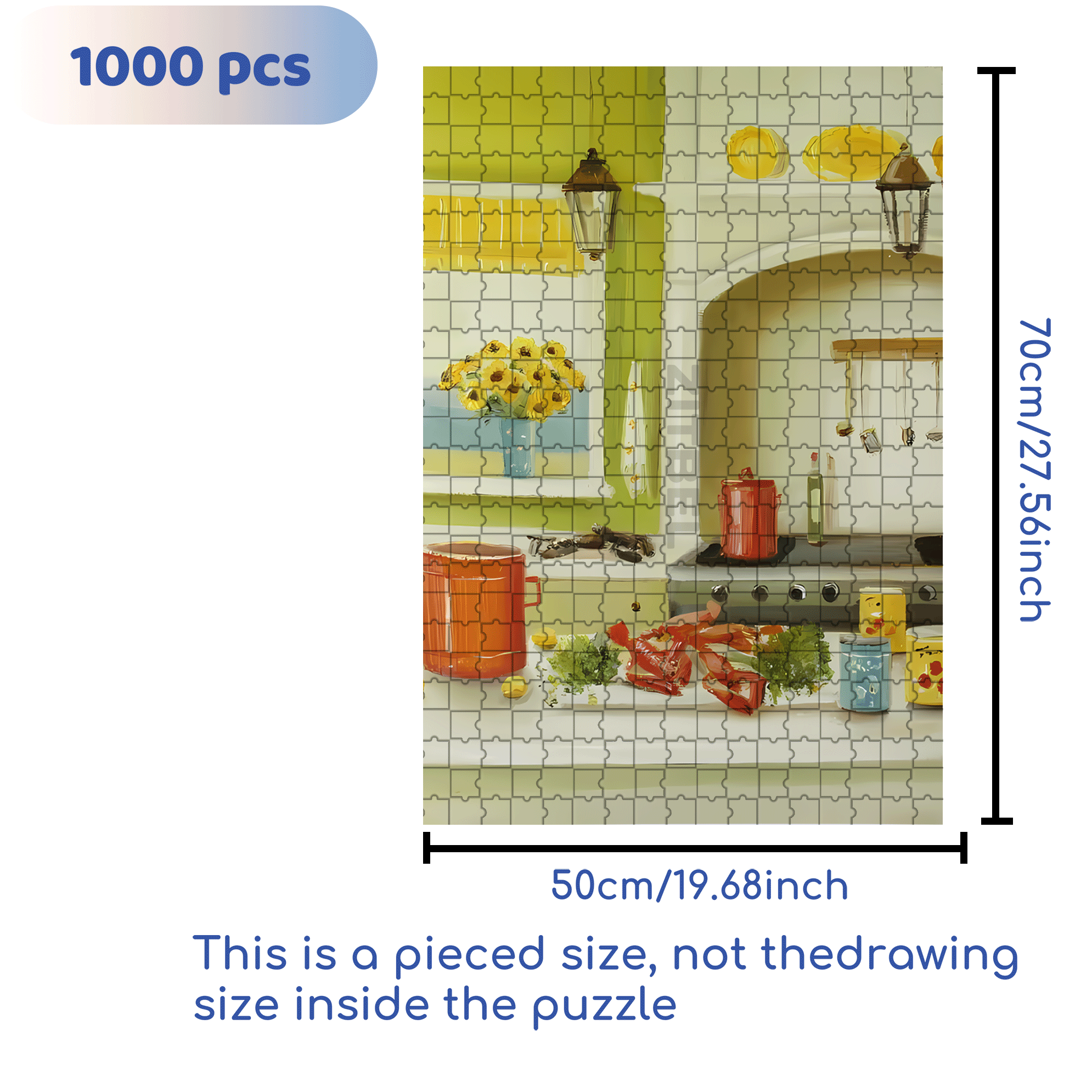 Lobsters and Lemons 500pcs/1000pcs Jigsaw Puzzle, Scratch-Resistant, Interactive Family Game & Brain-Boosting DIY Decor, Perfect for Halloween, Christmas & New Year Gifts, Family Puzzle Game