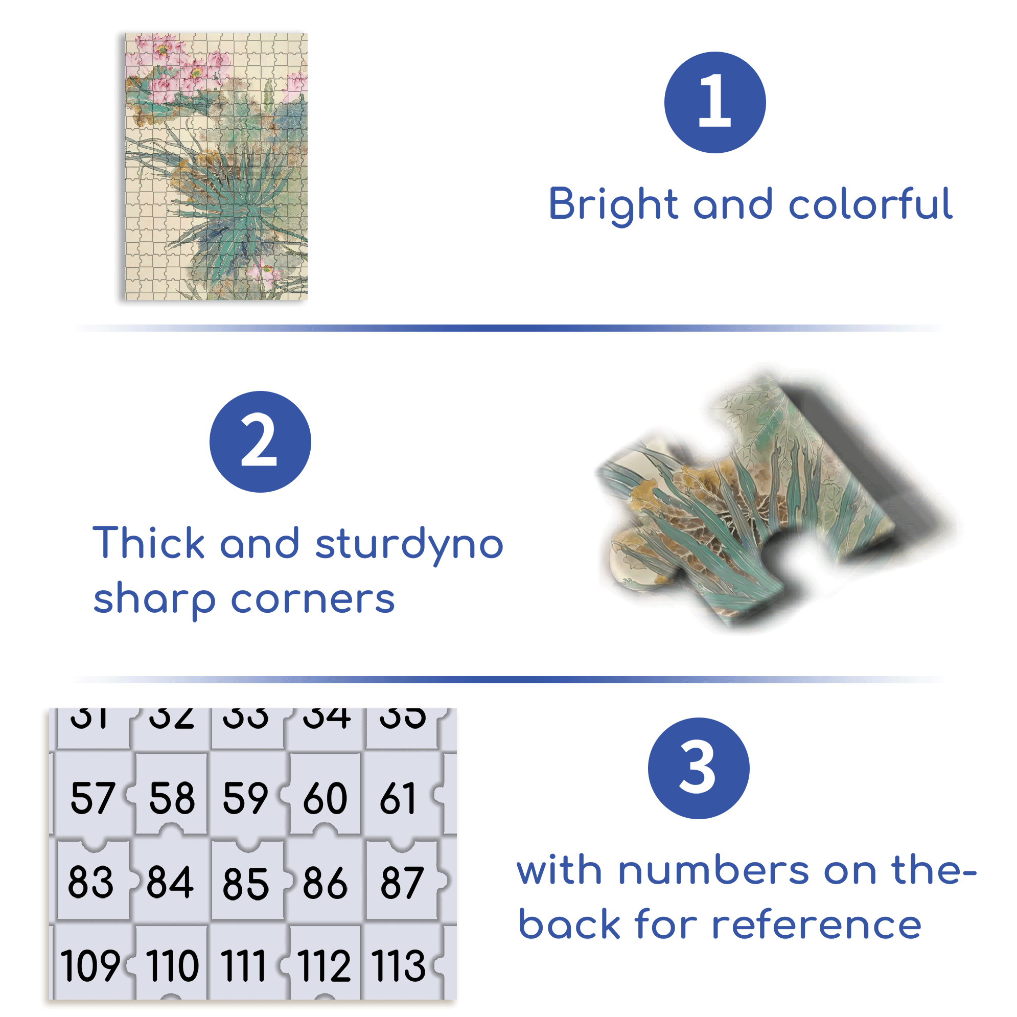 Lotus In The Sunlight 500pcs/1000pcs Jigsaw Puzzle, Scratch-Resistant, Interactive Family Game & Brain-Boosting DIY Decor, Perfect for Halloween, Christmas & New Year Gifts, Family Puzzle Game