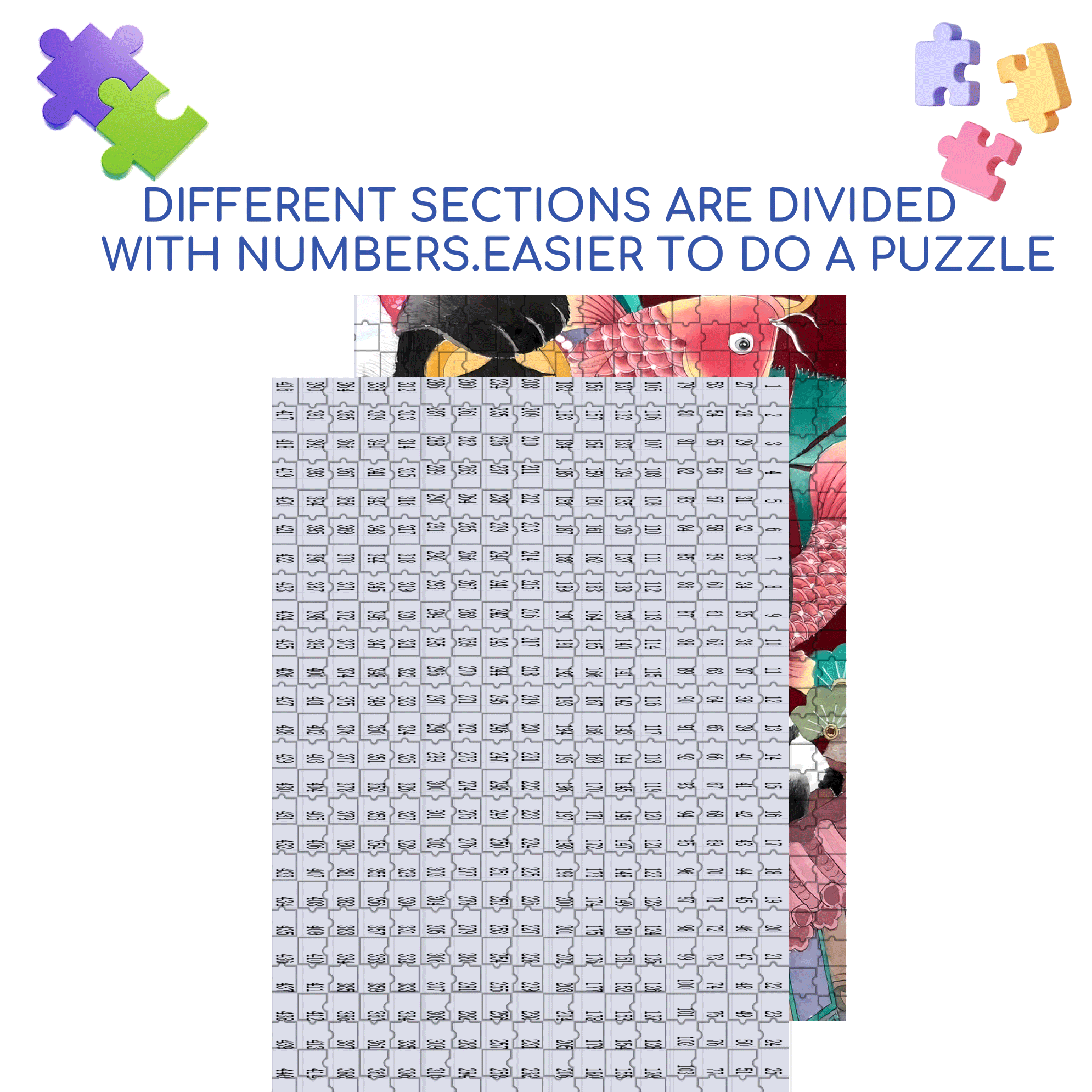 Lucky Cat 2 500pcs/1000pcs Jigsaw Puzzle, Scratch-Resistant, Interactive Family Game & Brain-Boosting DIY Decor, Perfect for Halloween, Christmas & New Year Gifts, Family Puzzle Game