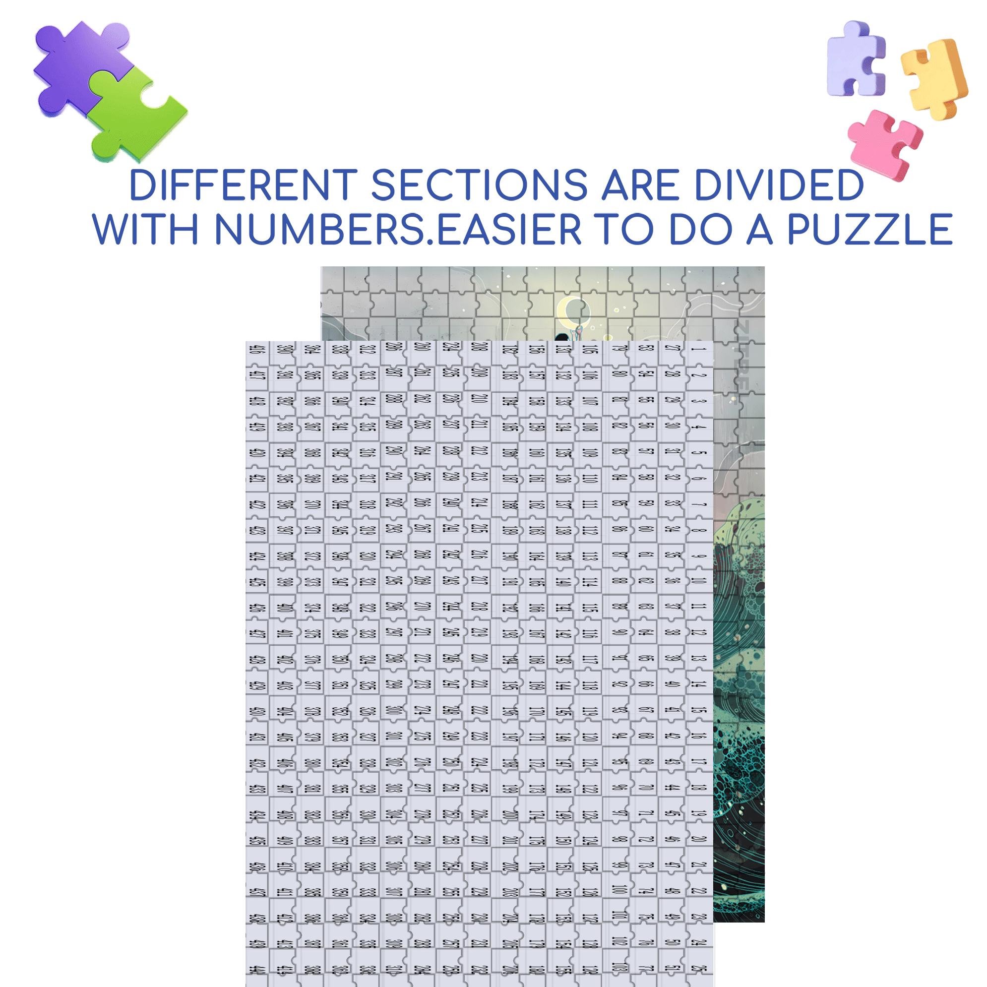 Moon Catcher 500pcs/1000pcs Jigsaw Puzzle, Scratch-Resistant, Interactive Family Game & Brain-Boosting DIY Decor, Perfect for Halloween, Christmas & New Year Gifts, Family Puzzle Game