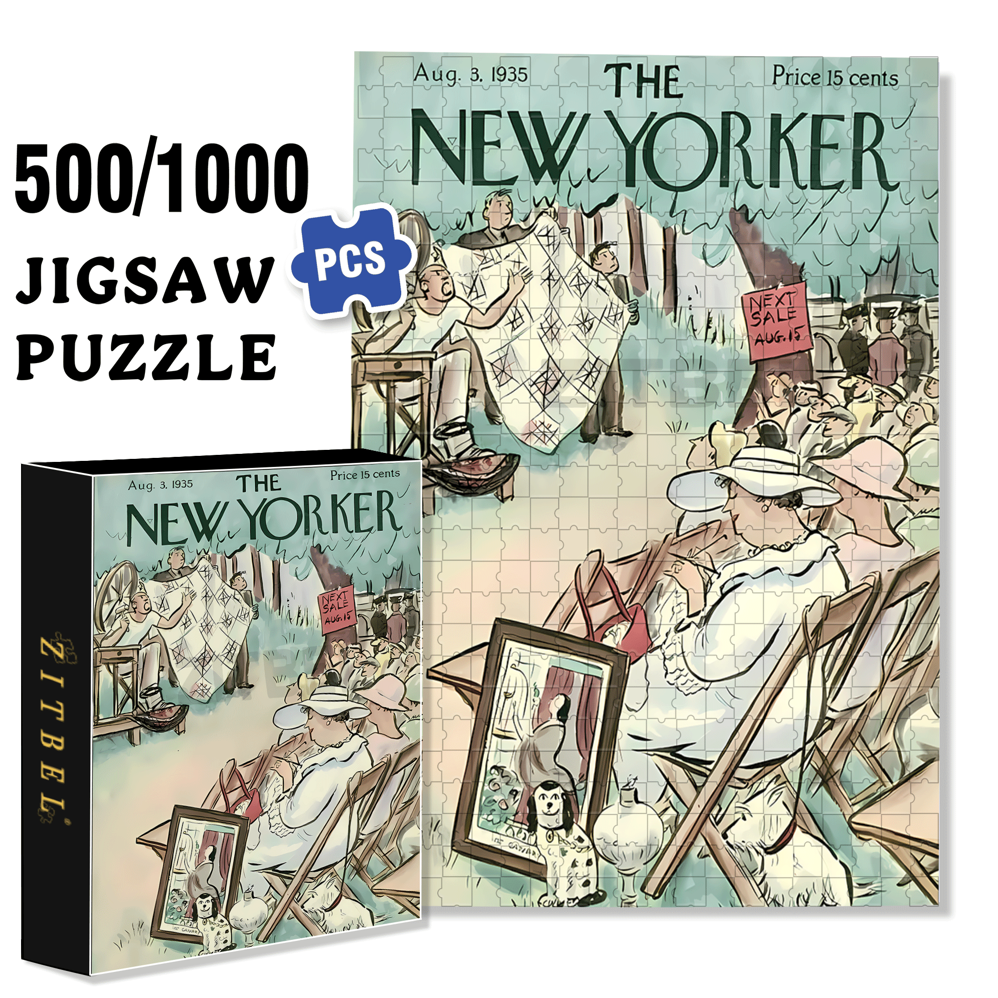 Next Sale 500pcs/1000pcs Jigsaw Puzzle, Scratch-Resistant, Interactive Family Game & Brain-Boosting DIY Decor, Perfect for Halloween, Christmas & New Year Gifts, Family Puzzle Game