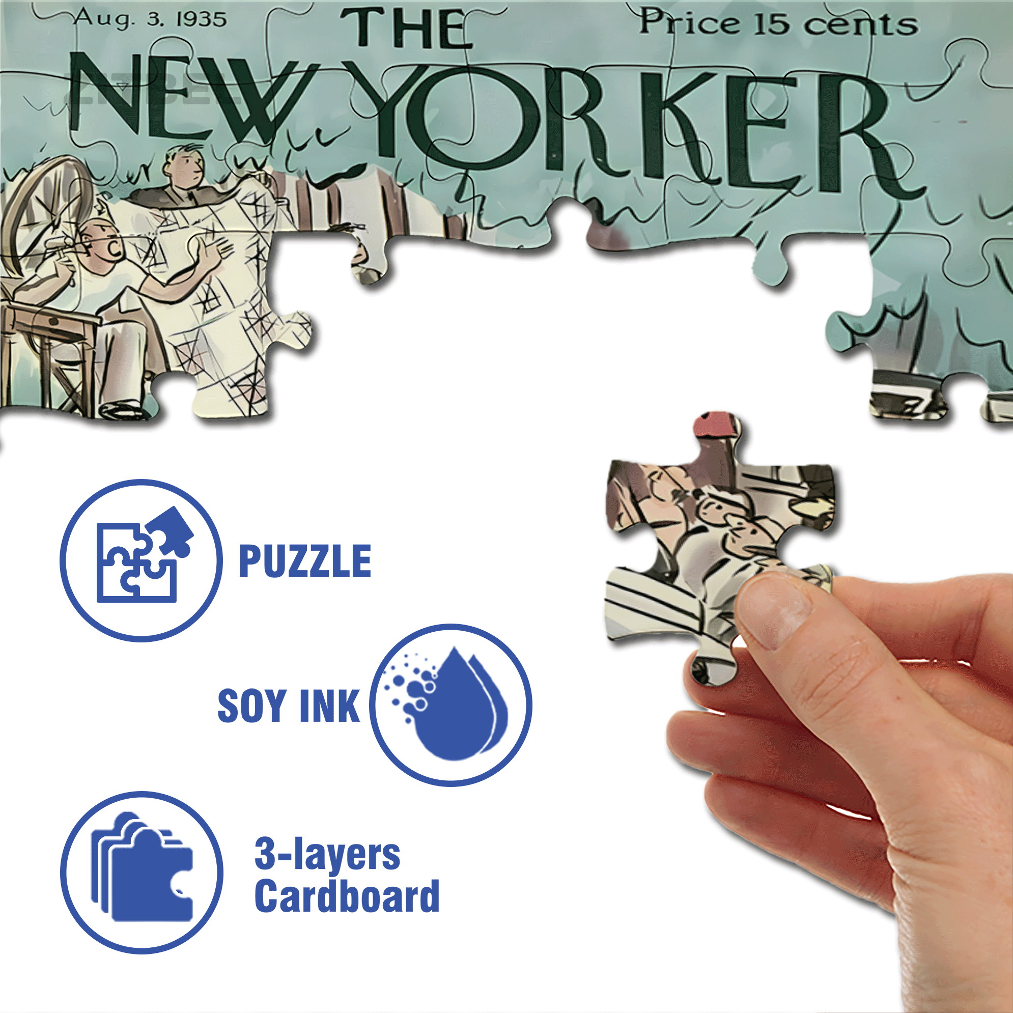 Next Sale 500pcs/1000pcs Jigsaw Puzzle, Scratch-Resistant, Interactive Family Game & Brain-Boosting DIY Decor, Perfect for Halloween, Christmas & New Year Gifts, Family Puzzle Game