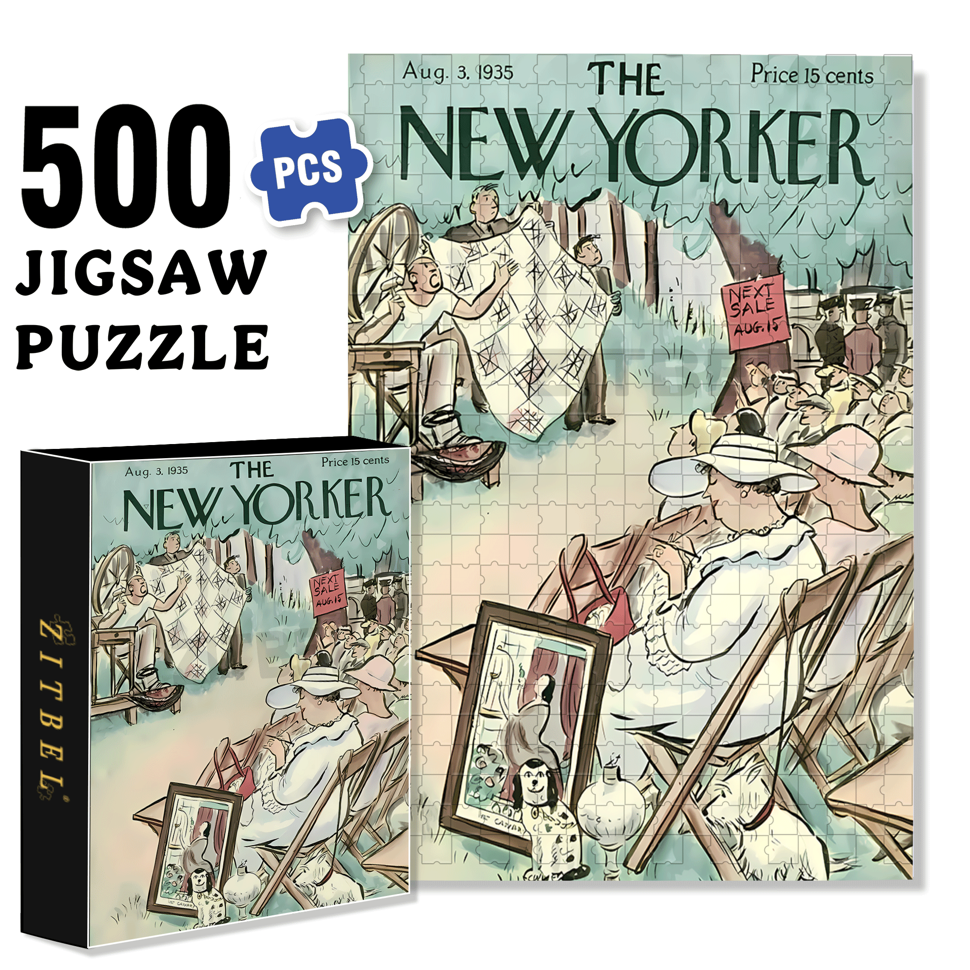 Next Sale 500pcs/1000pcs Jigsaw Puzzle, Scratch-Resistant, Interactive Family Game & Brain-Boosting DIY Decor, Perfect for Halloween, Christmas & New Year Gifts, Family Puzzle Game