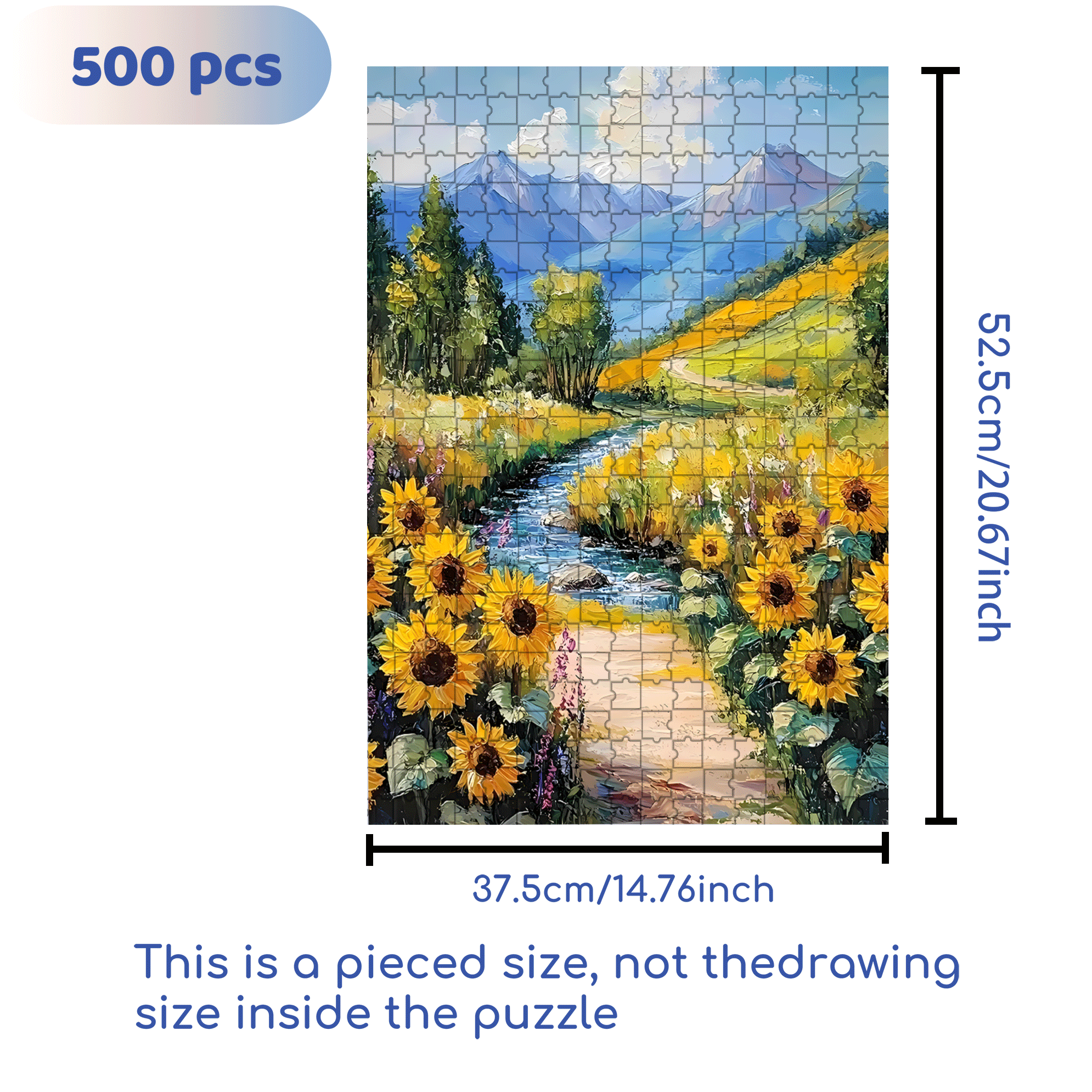 No Man's Land 500pcs/1000pcs Jigsaw Puzzle, Scratch-Resistant, Interactive Family Game & Brain-Boosting DIY Decor, Perfect for Halloween, Christmas & New Year Gifts, Family Puzzle Game