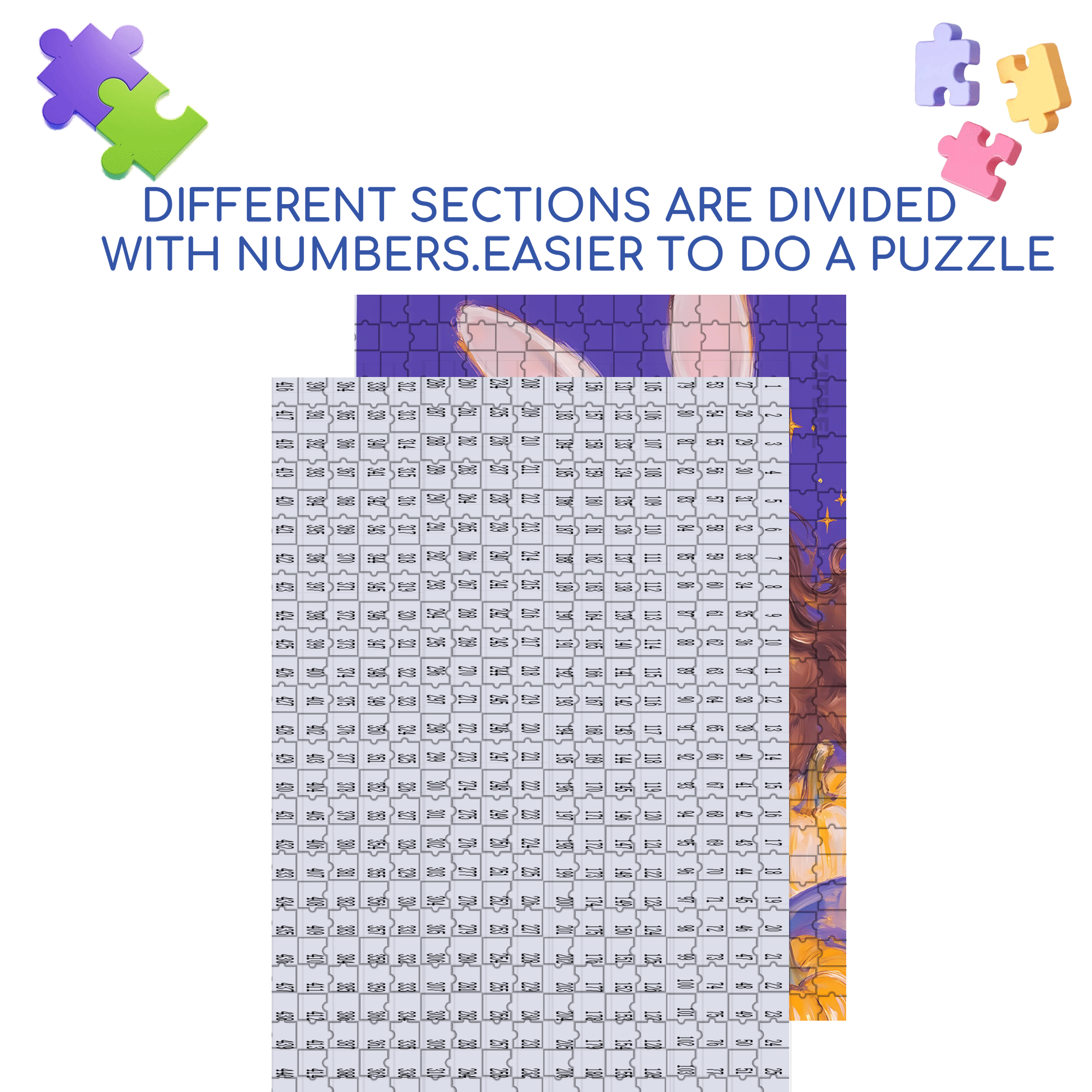 Pet Rabbit 500pcs/1000pcs Jigsaw Puzzle, Scratch-Resistant, Interactive Family Game & Brain-Boosting DIY Decor, Perfect for Halloween, Christmas & New Year Gifts, Family Puzzle Game