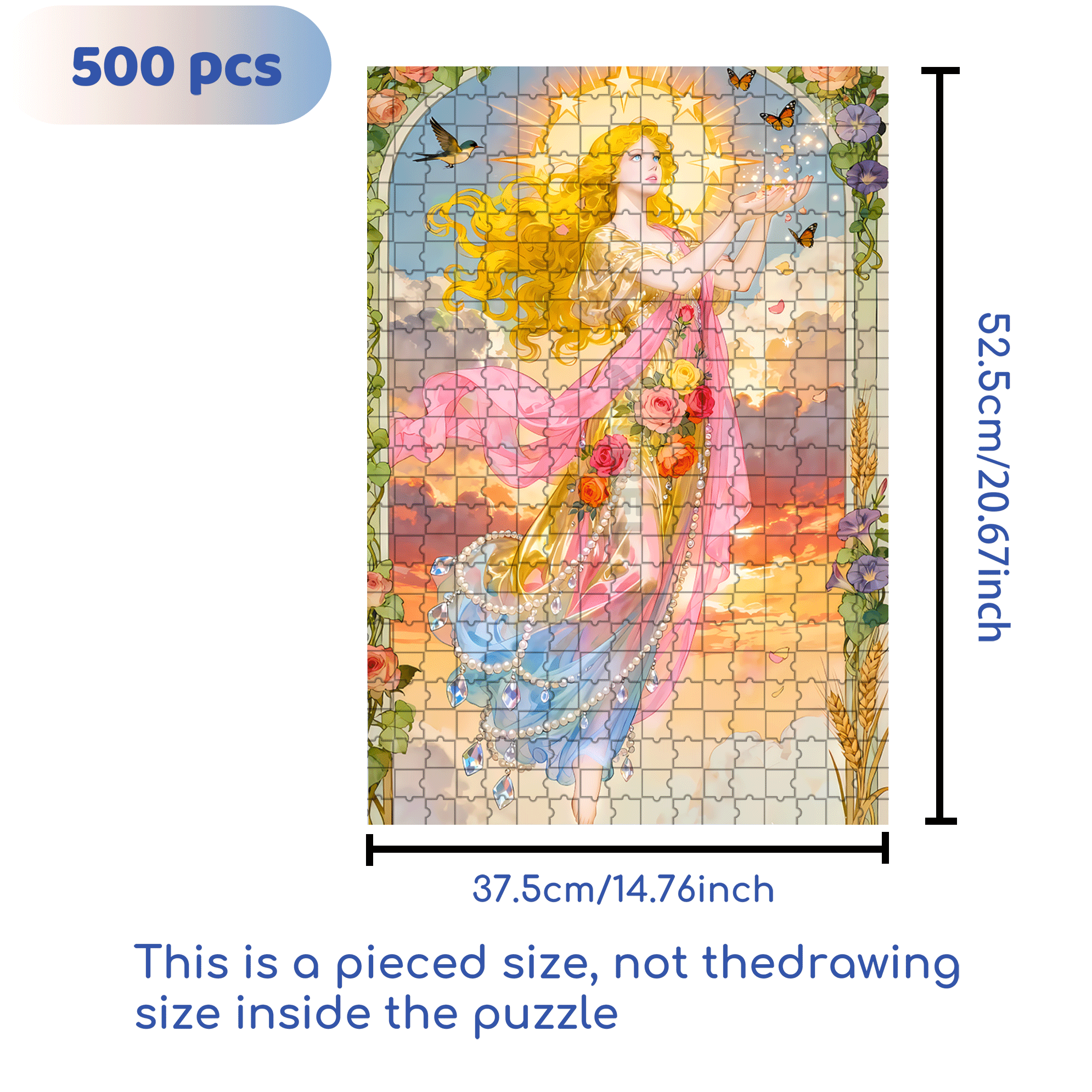 Sun and Hope 500pcs/1000pcs Jigsaw Puzzle, Scratch-Resistant, Interactive Family Game & Brain-Boosting DIY Decor, Perfect for Halloween, Christmas & New Year Gifts, Family Puzzle Game