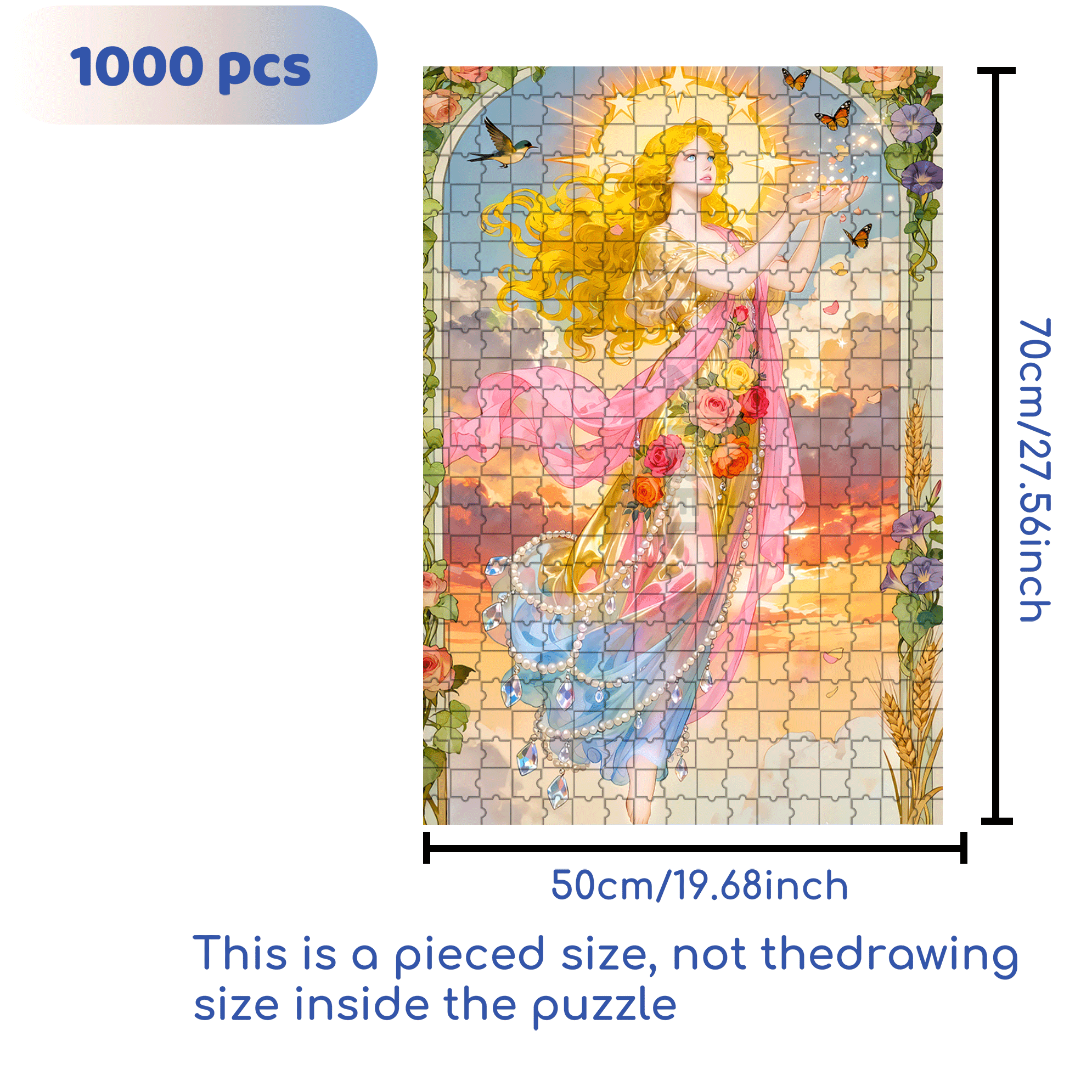 Sun and Hope 500pcs/1000pcs Jigsaw Puzzle, Scratch-Resistant, Interactive Family Game & Brain-Boosting DIY Decor, Perfect for Halloween, Christmas & New Year Gifts, Family Puzzle Game