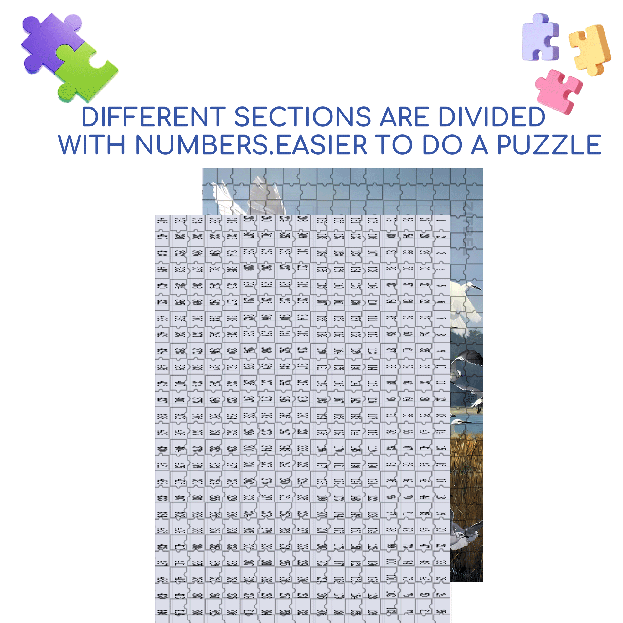 Take Off 500pcs/1000pcs Jigsaw Puzzle, Scratch-Resistant, Interactive Family Game & Brain-Boosting DIY Decor, Perfect for Halloween, Christmas & New Year Gifts, Family Puzzle Game