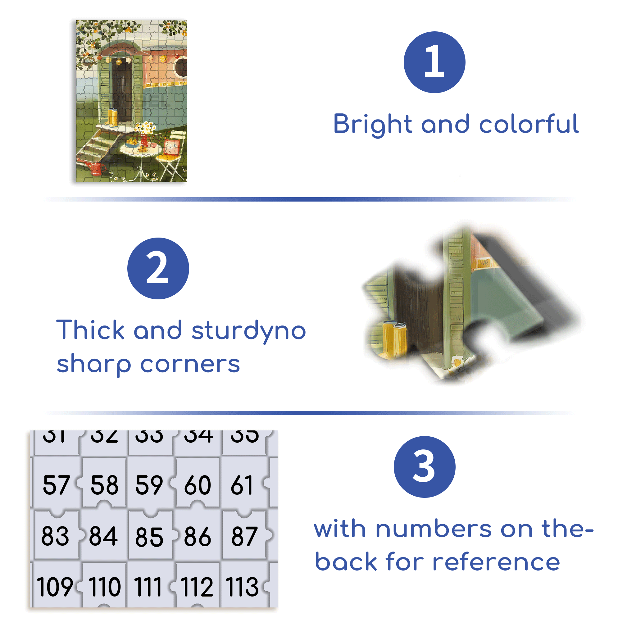 The Summer Caravan 500pcs/1000pcs Jigsaw Puzzle, Scratch-Resistant, Interactive Family Game & Brain-Boosting DIY Decor, Perfect for Halloween, Christmas & New Year Gifts, Family Puzzle Game