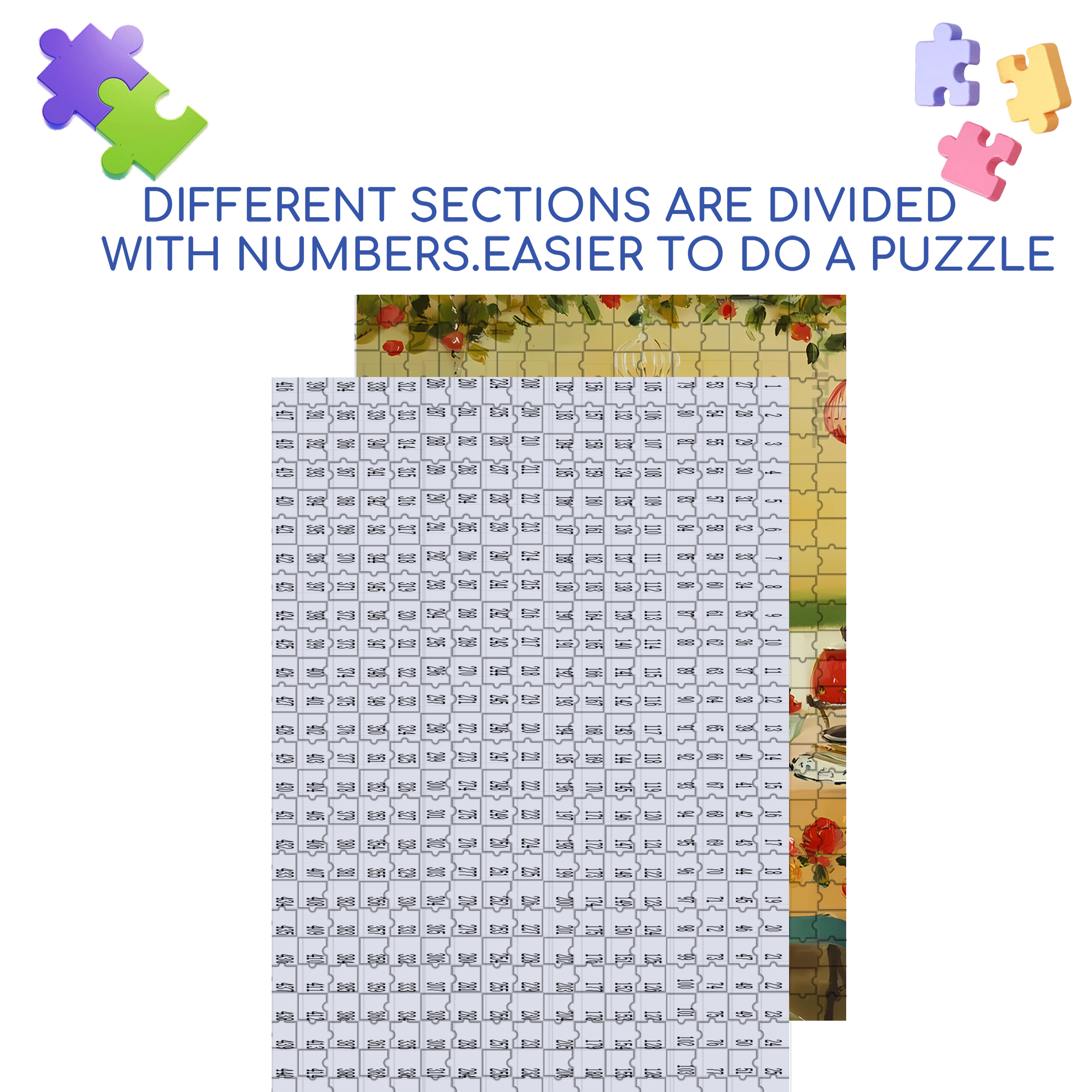 The Sunset Fondue Party 500pcs/1000pcs Jigsaw Puzzle, Scratch-Resistant, Interactive Family Game & Brain-Boosting DIY Decor, Perfect for Halloween, Christmas & New Year Gifts, Family Puzzle Game