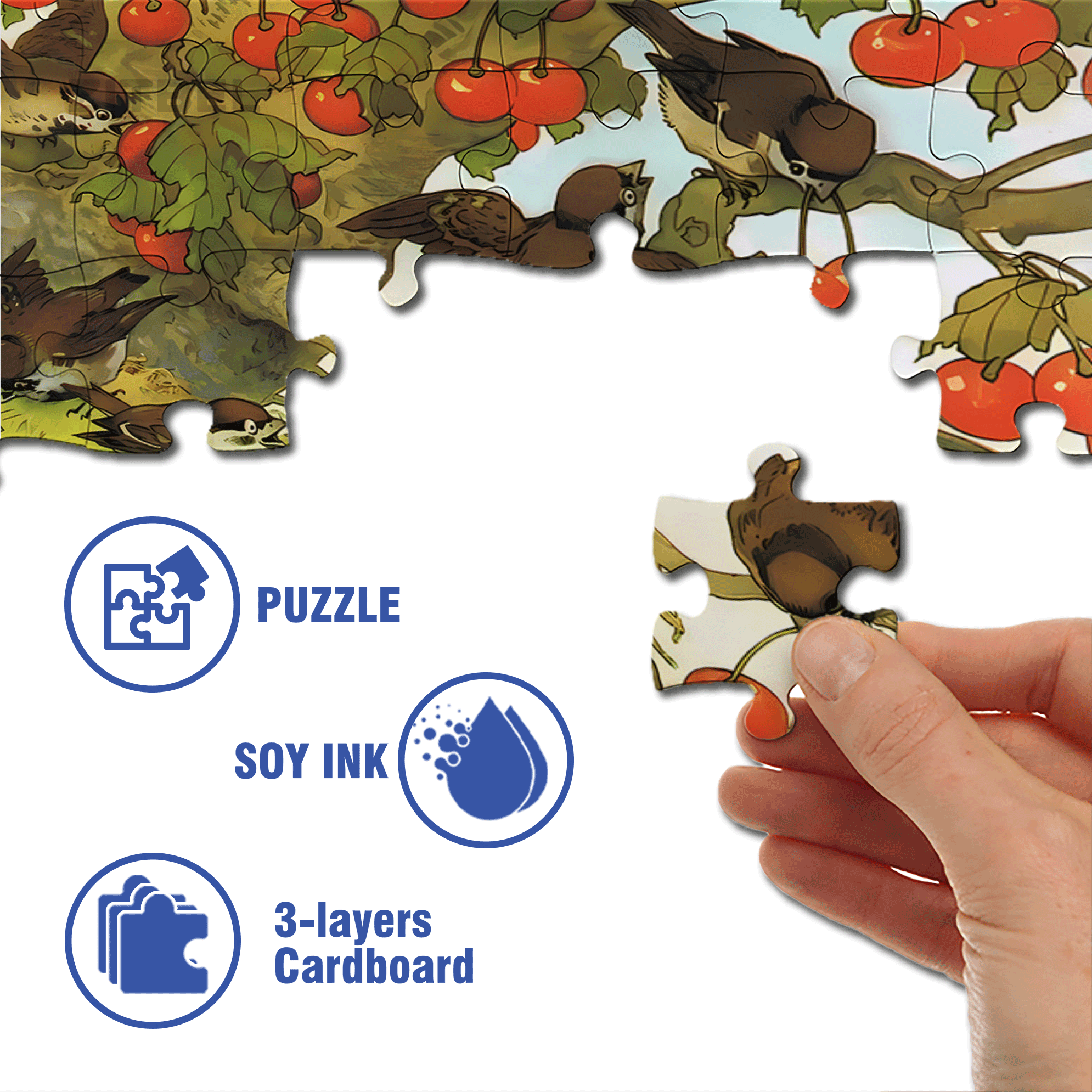 Winter Preparations 500pcs/1000pcs Jigsaw Puzzle, Scratch-Resistant, Interactive Family Game & Brain-Boosting DIY Decor, Perfect for Halloween, Christmas & New Year Gifts, Family Puzzle Game