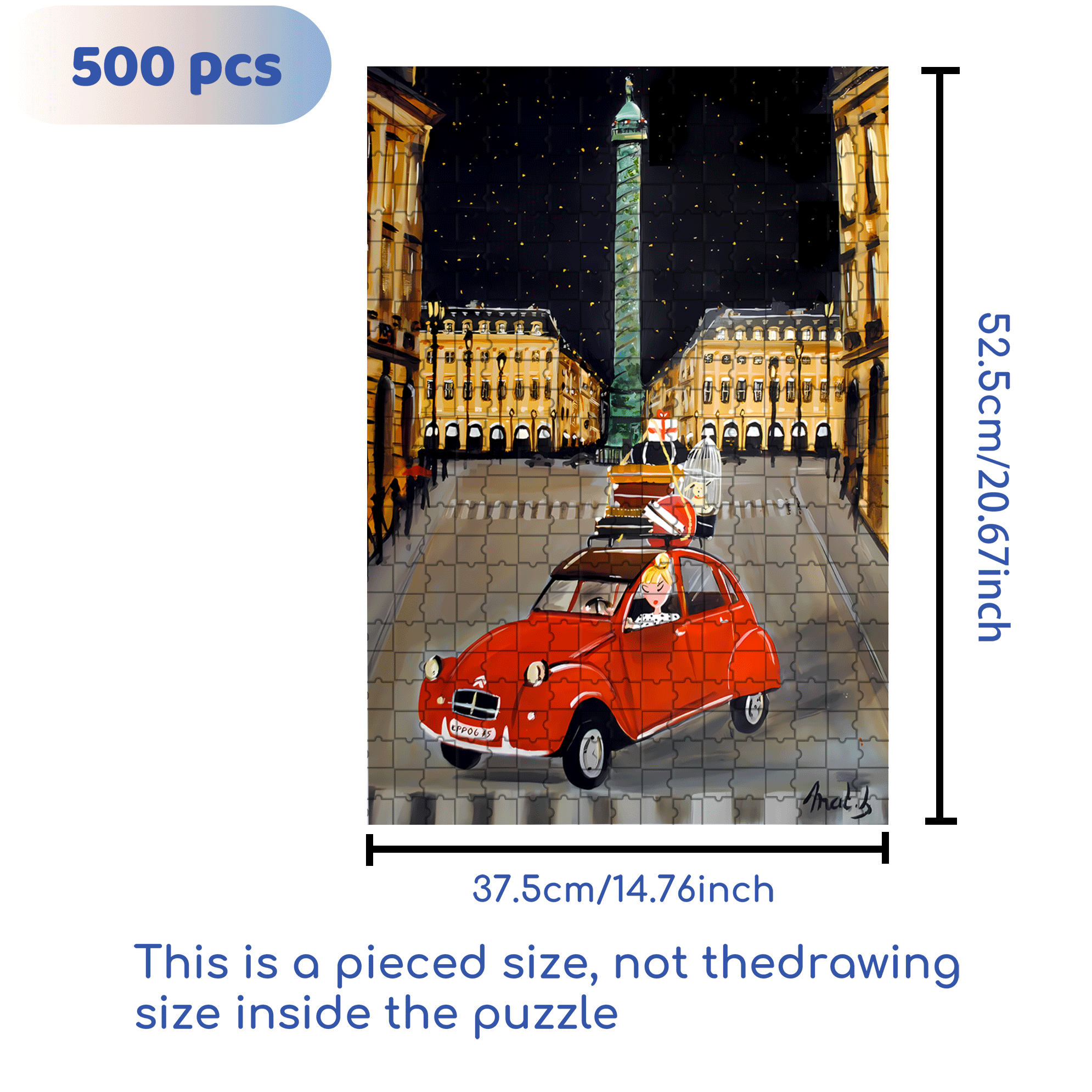 All Right Reserved  500pcs/1000pcs Jigsaw Puzzle, Scratch-Resistant, Interactive Family Game & Brain-Boosting DIY Decor, Perfect for Halloween, Christmas & New Year Gifts, Family Puzzle Game
