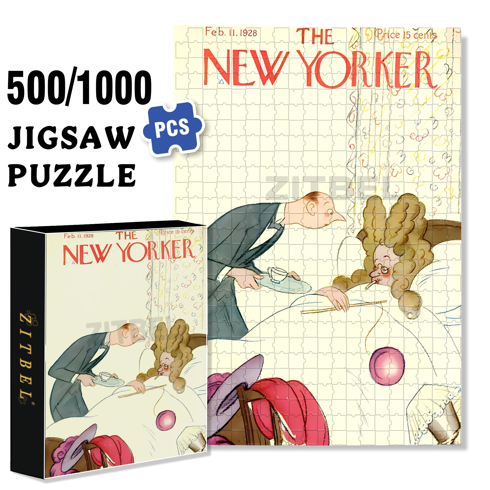 Awakening 500pcs/1000pcs Jigsaw Puzzle, Scratch-Resistant, Interactive Family Game & Brain-Boosting DIY Decor, Perfect for Halloween, Christmas & New Year Gifts, Family Puzzle Game
