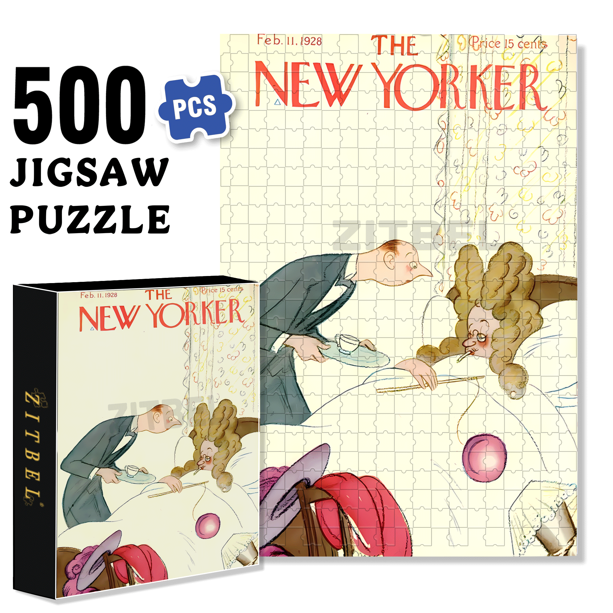 Awakening 500pcs/1000pcs Jigsaw Puzzle, Scratch-Resistant, Interactive Family Game & Brain-Boosting DIY Decor, Perfect for Halloween, Christmas & New Year Gifts, Family Puzzle Game