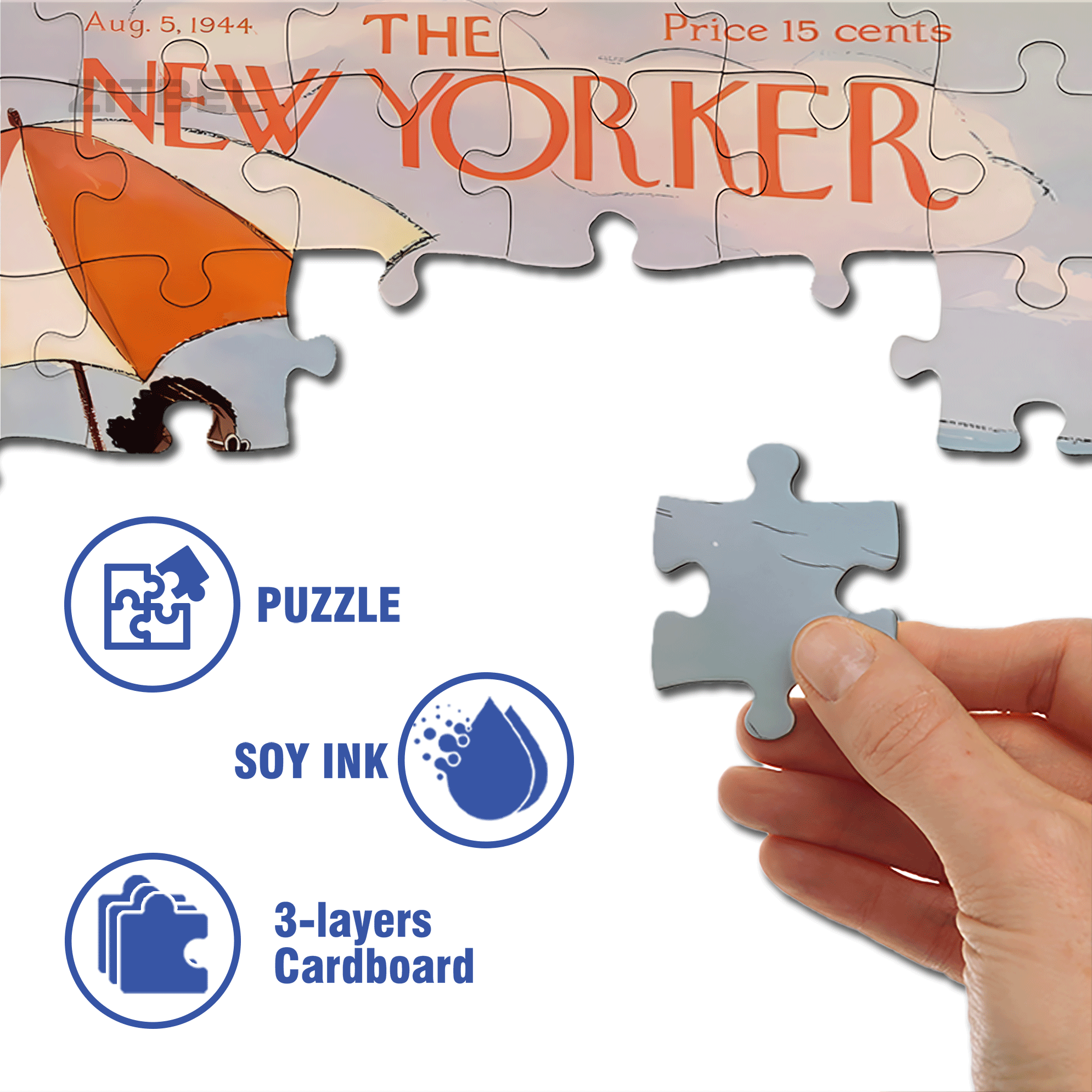 Bask In The Sun 500pcs/1000pcs Jigsaw Puzzle, Scratch-Resistant, Interactive Family Game & Brain-Boosting DIY Decor, Perfect for Halloween, Christmas & New Year Gifts, Family Puzzle Game