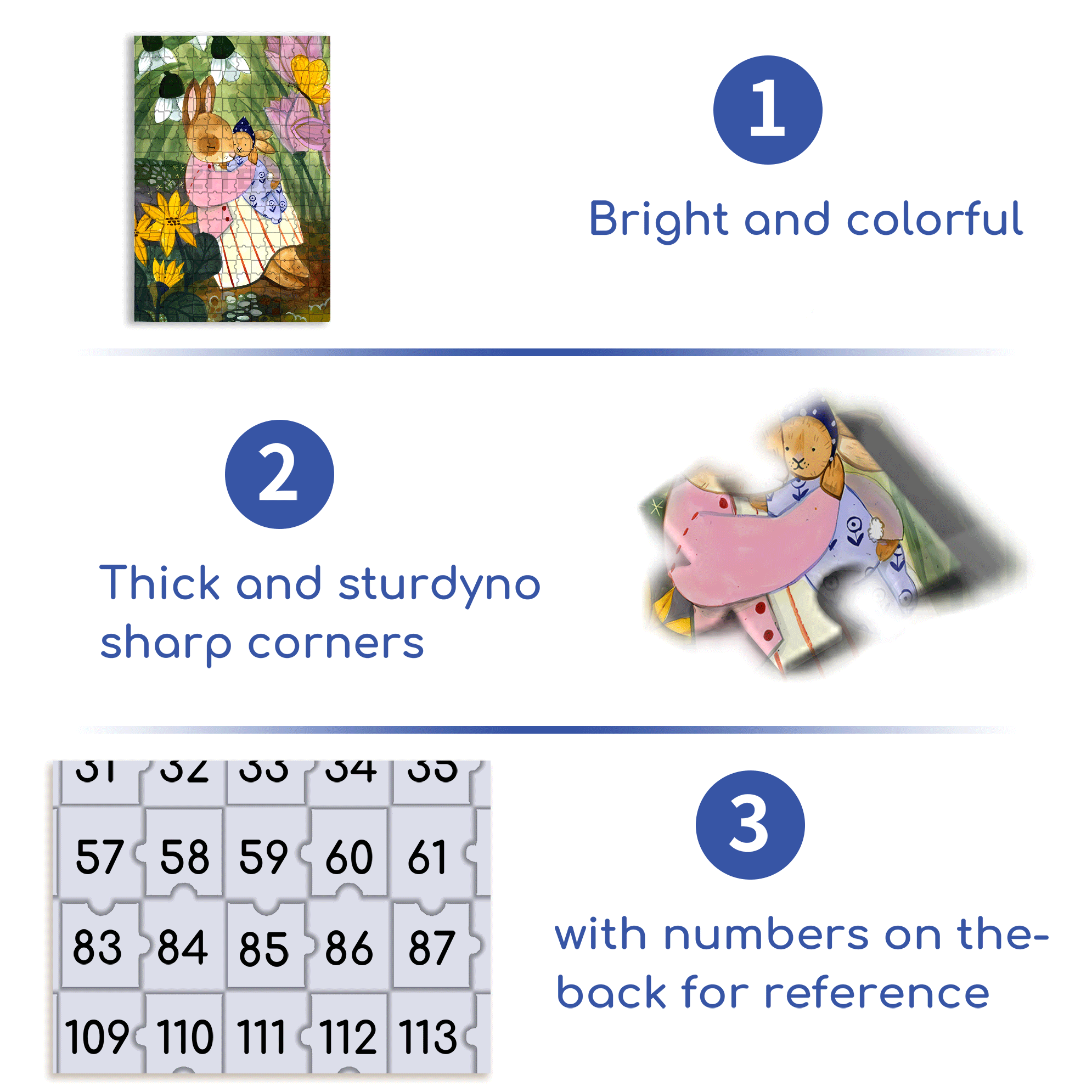 Bunny Love 500pcs/1000pcs Jigsaw Puzzle, Scratch-Resistant, Interactive Family Game & Brain-Boosting DIY Decor, Perfect for Halloween, Christmas & New Year Gifts, Family Puzzle Game