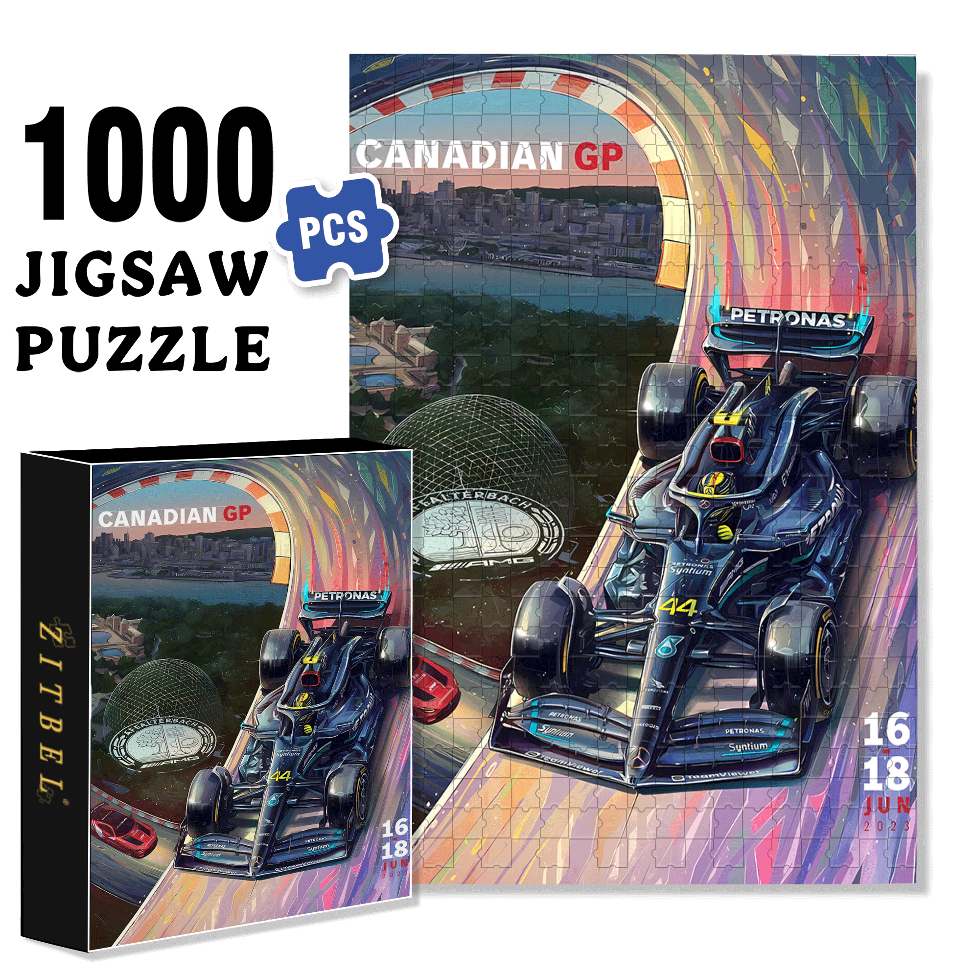 Canadian GP 500pcs/1000pcs Jigsaw Puzzle, Scratch-Resistant, Interactive Family Game & Brain-Boosting DIY Decor, Perfect for Halloween, Christmas & New Year Gifts, Family Puzzle Game