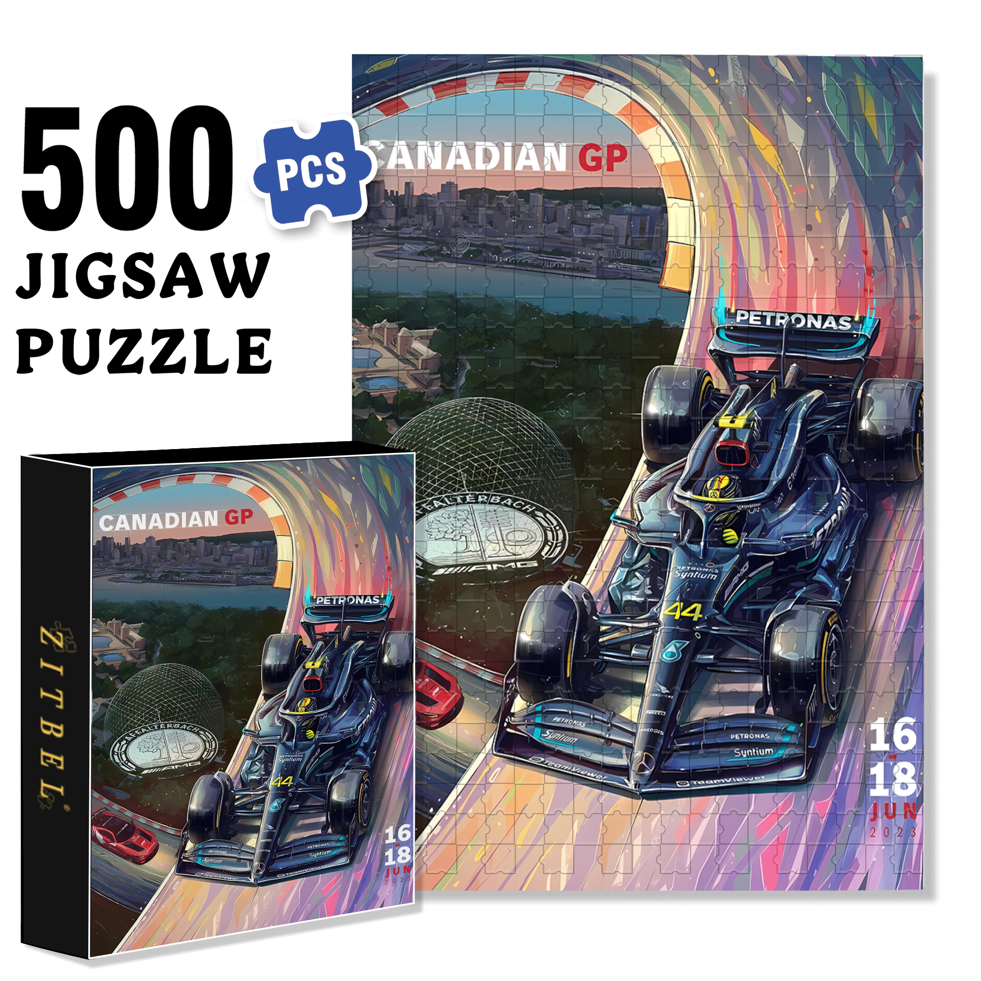 Canadian GP 500pcs/1000pcs Jigsaw Puzzle, Scratch-Resistant, Interactive Family Game & Brain-Boosting DIY Decor, Perfect for Halloween, Christmas & New Year Gifts, Family Puzzle Game