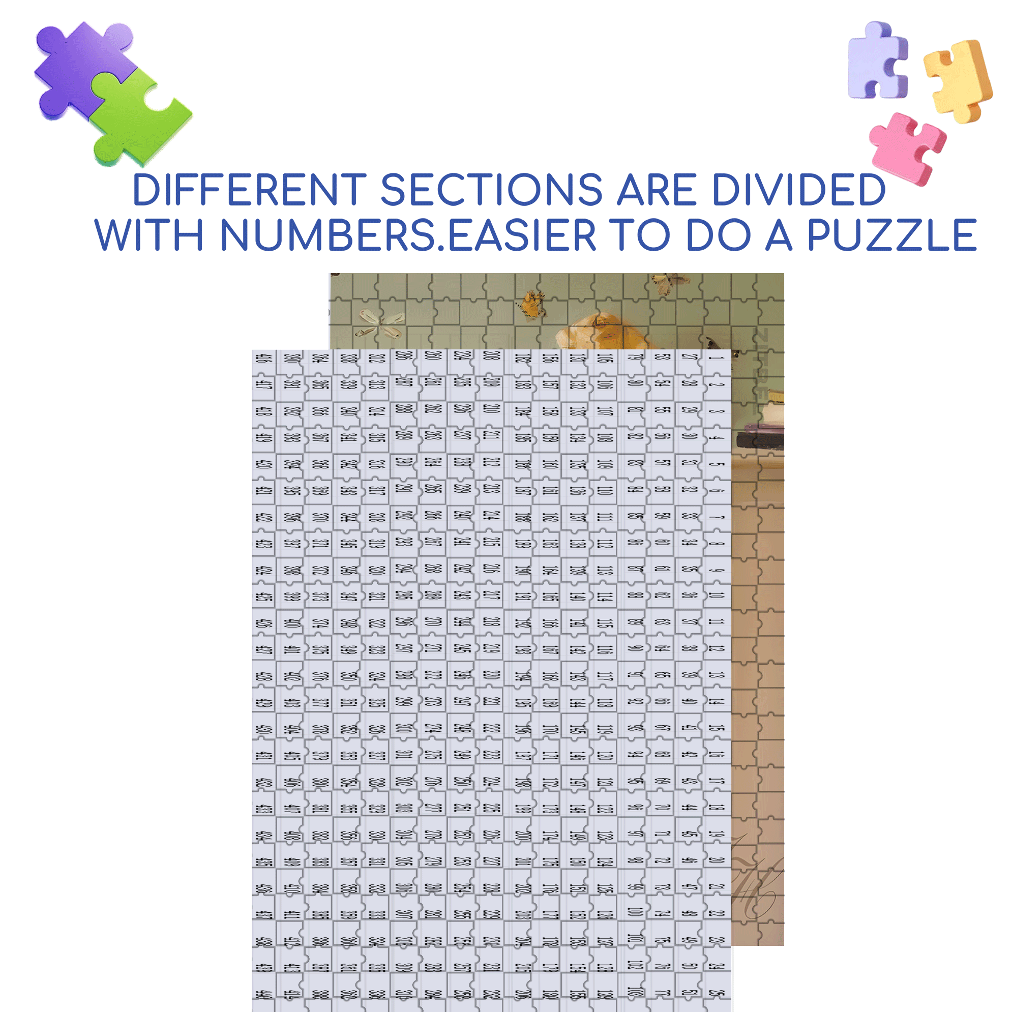 Cat And Mouse 2 500pcs/1000pcs Jigsaw Puzzle, Scratch-Resistant, Interactive Family Game & Brain-Boosting DIY Decor, Perfect for Halloween, Christmas & New Year Gifts, Family Puzzle Game