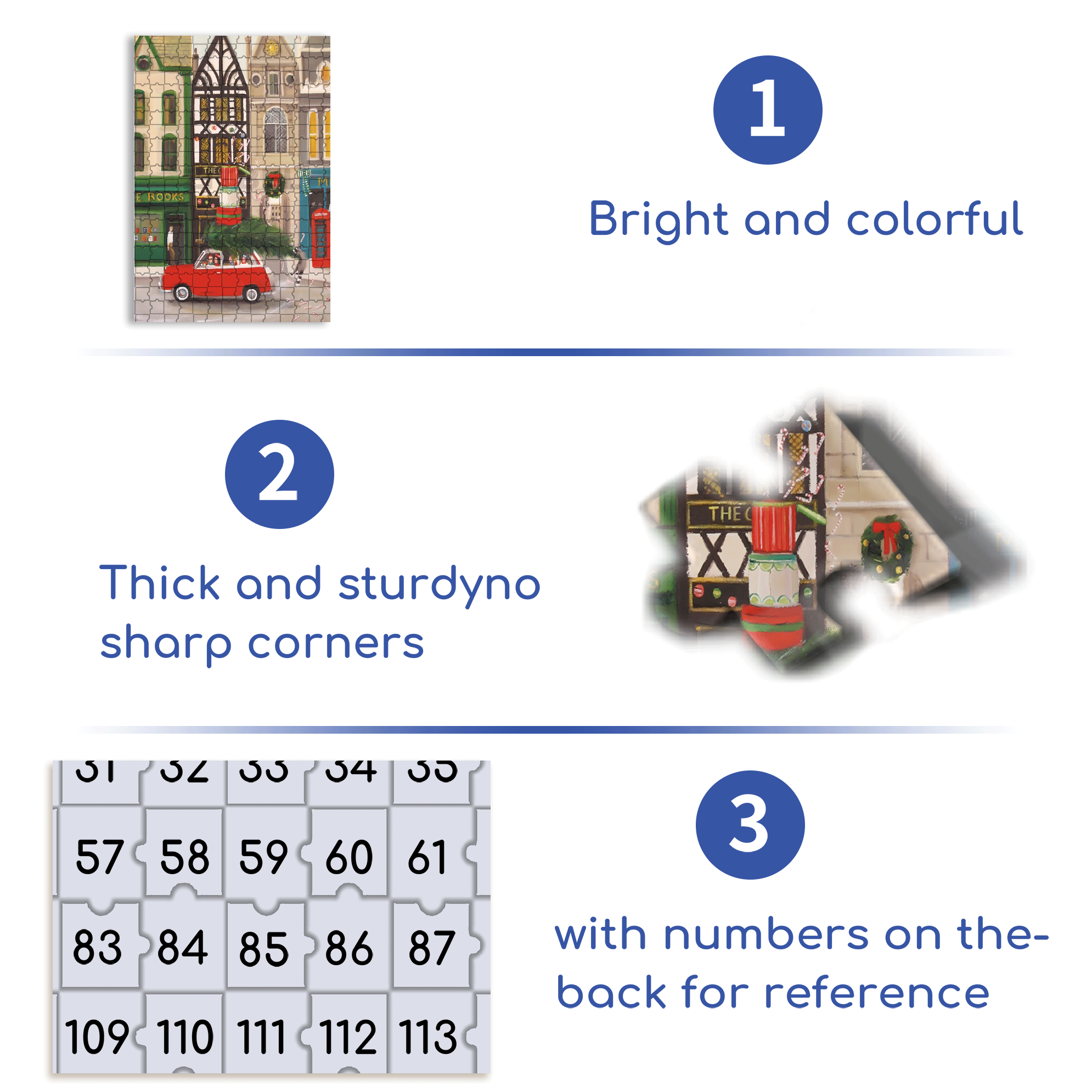 Christmas Cheer 500pcs/1000pcs Jigsaw Puzzle, Scratch-Resistant, Interactive Family Game & Brain-Boosting DIY Decor, Perfect for Halloween, Christmas & New Year Gifts, Family Puzzle Game