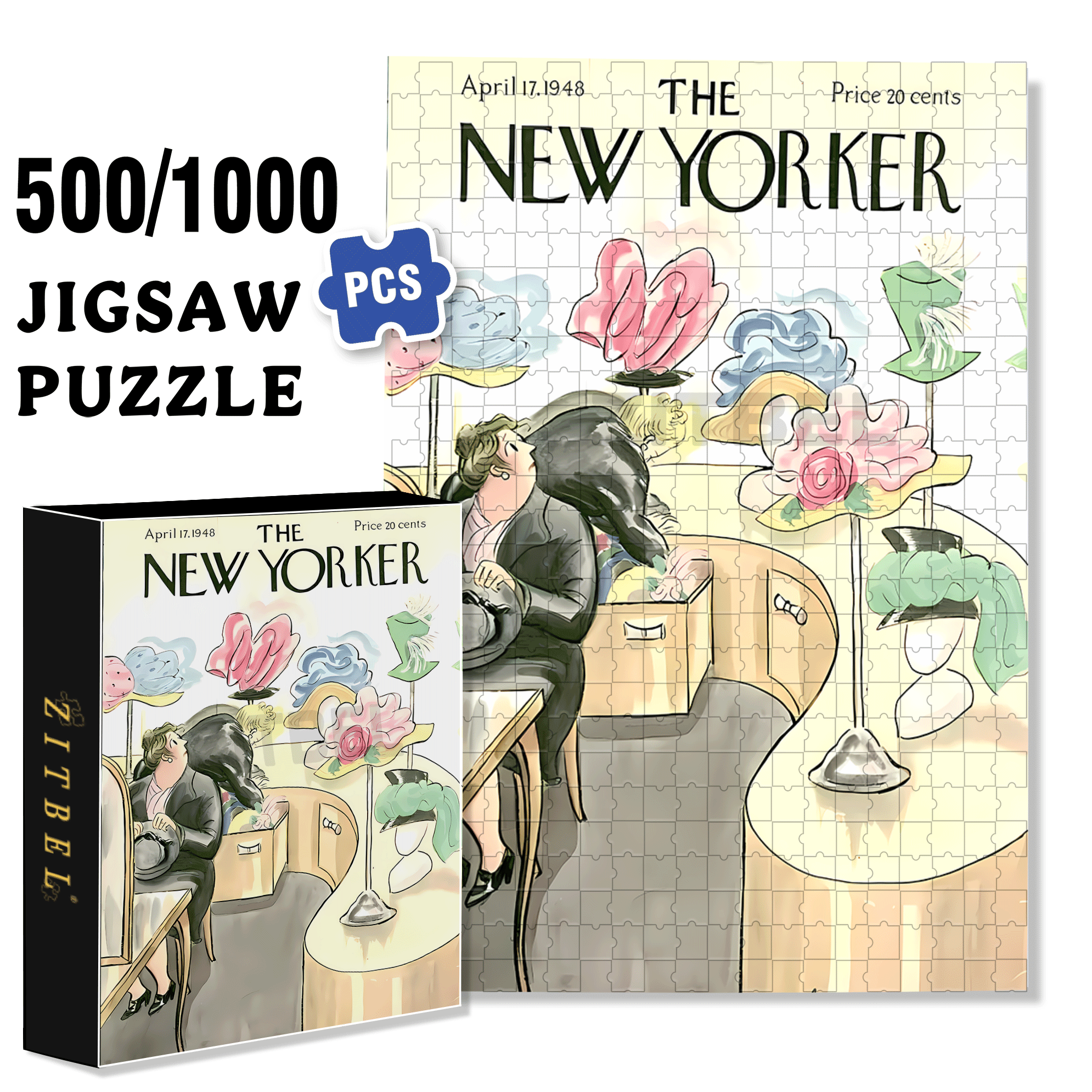 In The Process Of Selecting 500pcs/1000pcs Jigsaw Puzzle, Scratch-Resistant, Interactive Family Game & Brain-Boosting DIY Decor, Perfect for Halloween, Christmas & New Year Gifts, Family Puzzle Game