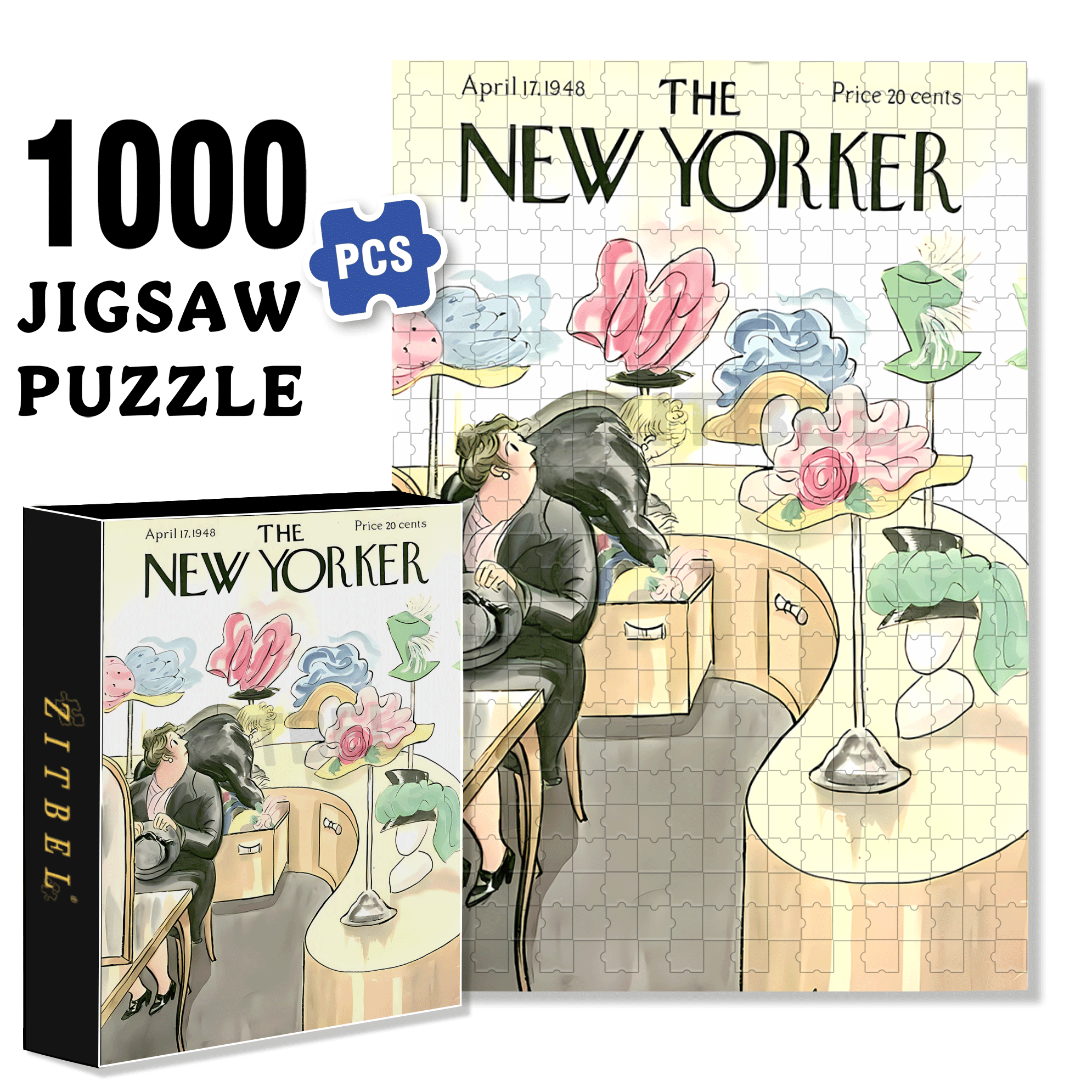 In The Process Of Selecting 500pcs/1000pcs Jigsaw Puzzle, Scratch-Resistant, Interactive Family Game & Brain-Boosting DIY Decor, Perfect for Halloween, Christmas & New Year Gifts, Family Puzzle Game