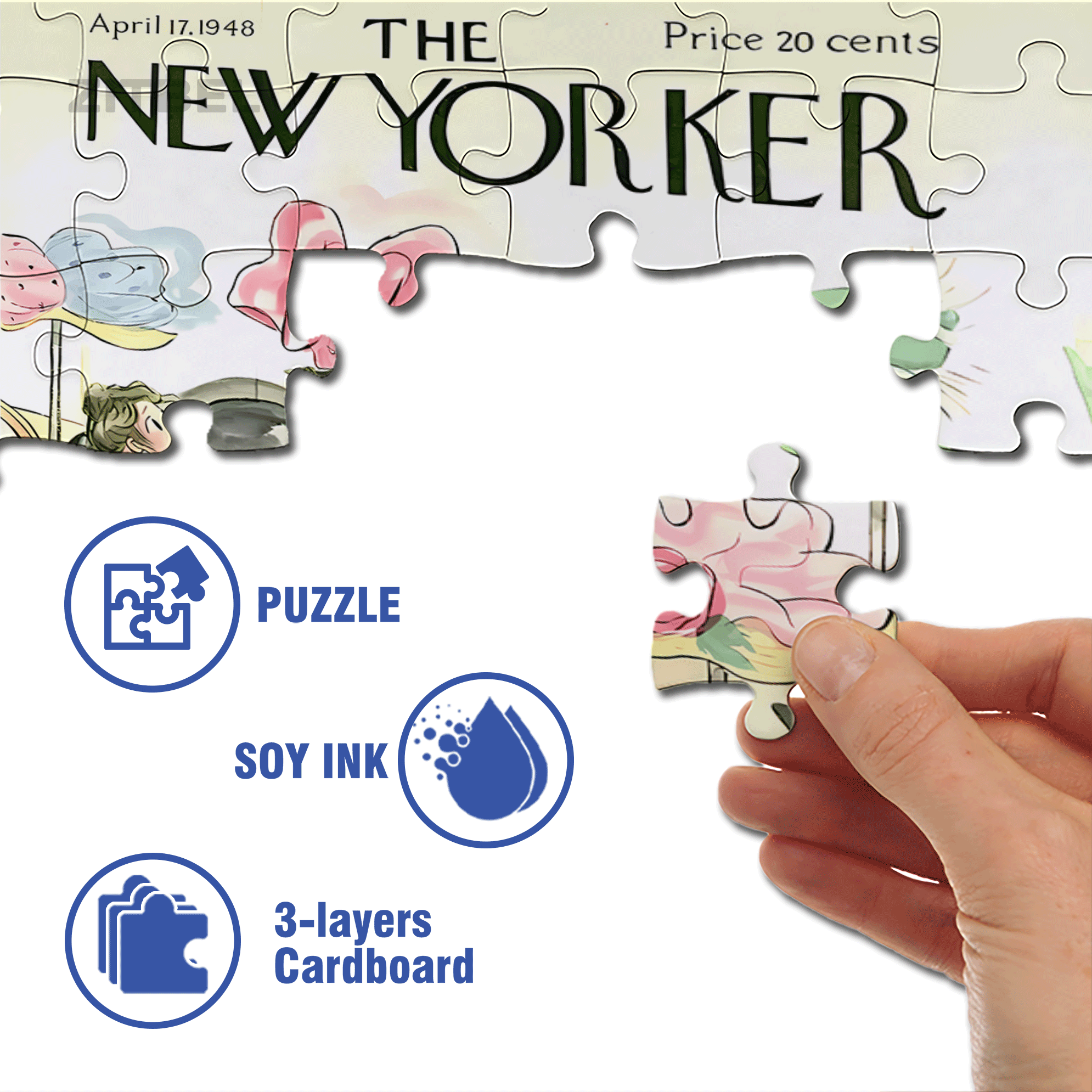In The Process Of Selecting 500pcs/1000pcs Jigsaw Puzzle, Scratch-Resistant, Interactive Family Game & Brain-Boosting DIY Decor, Perfect for Halloween, Christmas & New Year Gifts, Family Puzzle Game