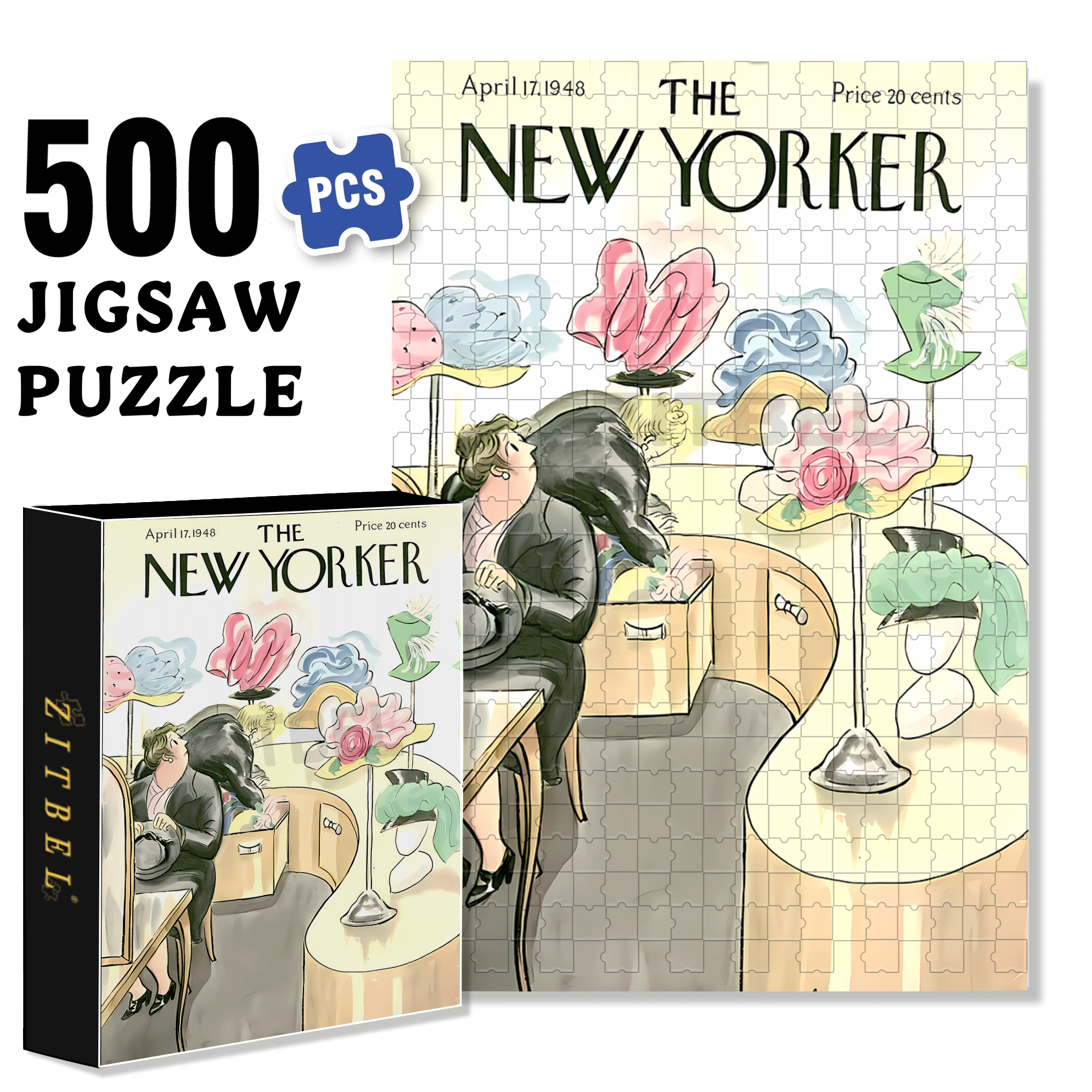 In The Process Of Selecting 500pcs/1000pcs Jigsaw Puzzle, Scratch-Resistant, Interactive Family Game & Brain-Boosting DIY Decor, Perfect for Halloween, Christmas & New Year Gifts, Family Puzzle Game