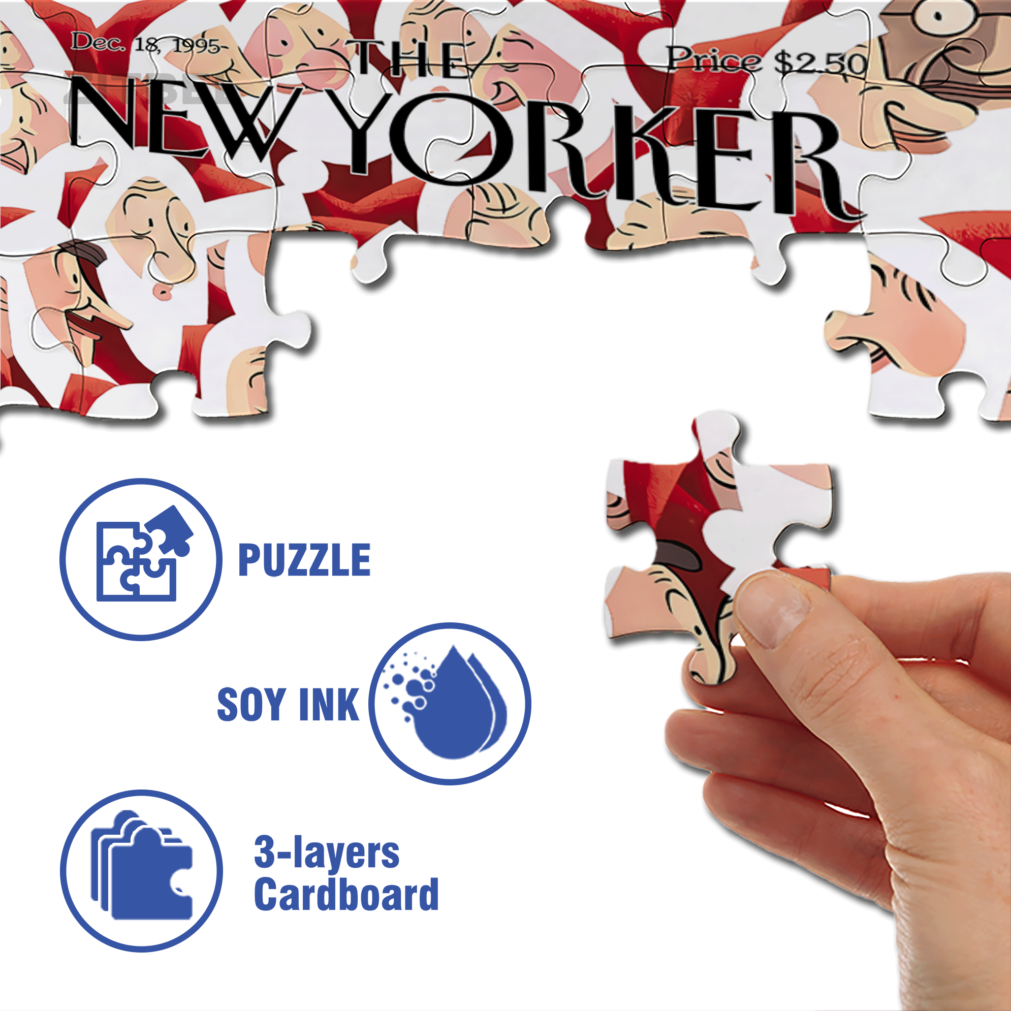 It's all Santa Claus. 500pcs/1000pcs Jigsaw Puzzle, Scratch-Resistant, Interactive Family Game & Brain-Boosting DIY Decor, Perfect for Halloween, Christmas & New Year Gifts, Family Puzzle Game