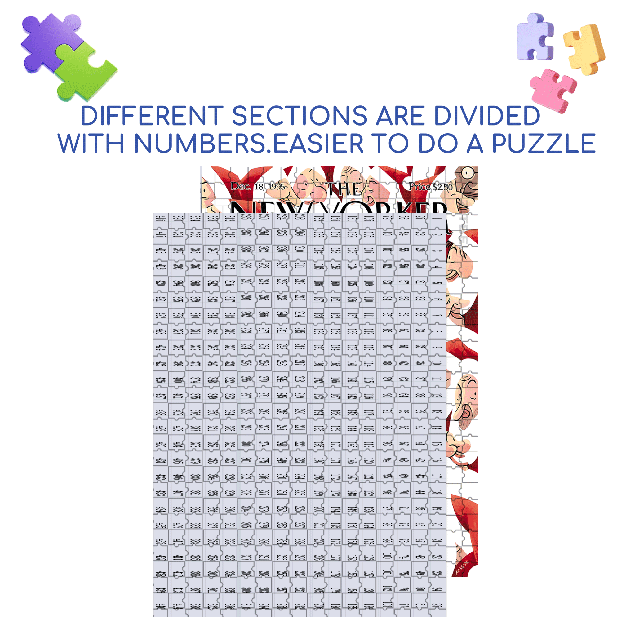 It's all Santa Claus. 500pcs/1000pcs Jigsaw Puzzle, Scratch-Resistant, Interactive Family Game & Brain-Boosting DIY Decor, Perfect for Halloween, Christmas & New Year Gifts, Family Puzzle Game