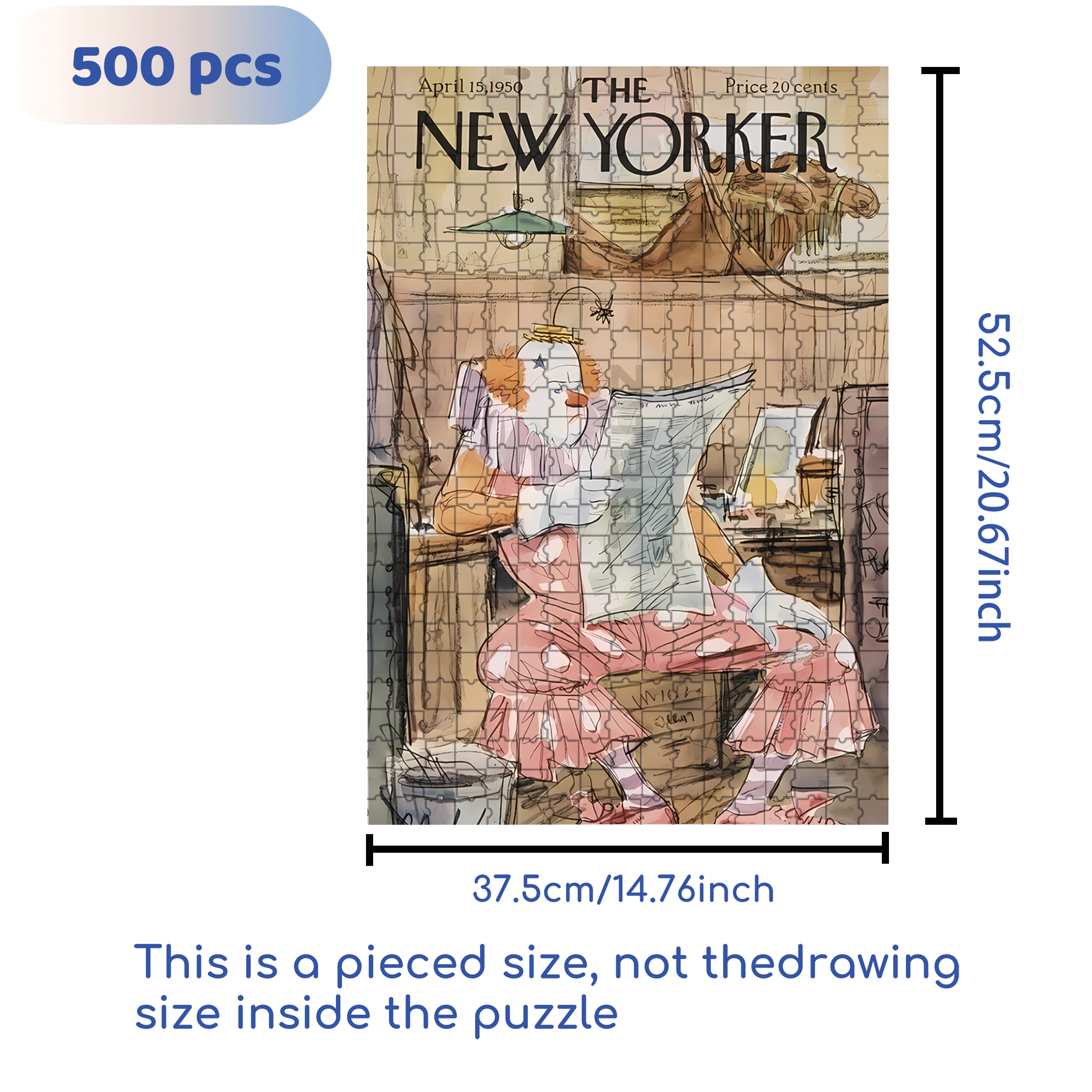 Joker Off Work 500pcs/1000pcs Jigsaw Puzzle, Scratch-Resistant, Interactive Family Game & Brain-Boosting DIY Decor, Perfect for Halloween, Christmas & New Year Gifts, Family Puzzle Game