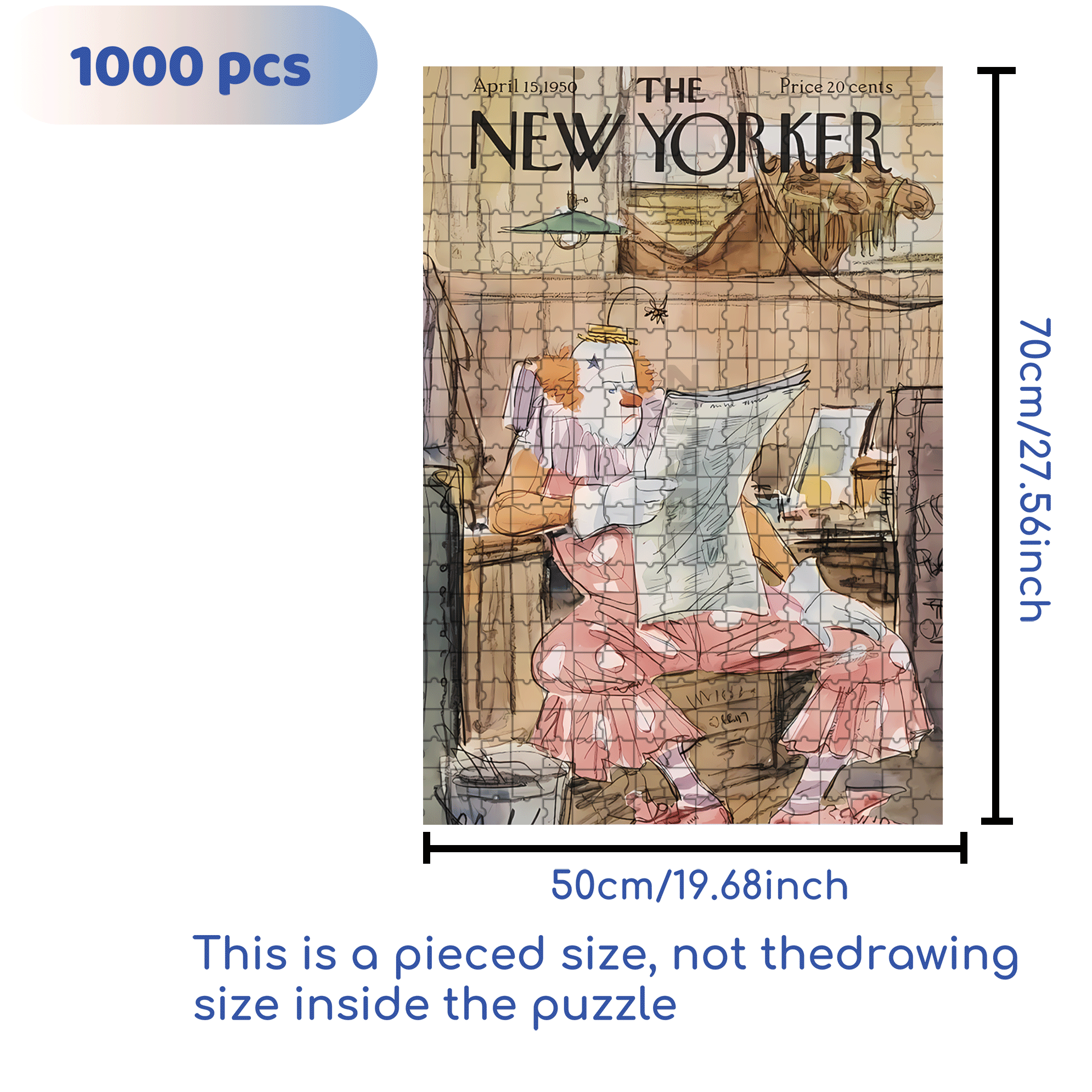 Joker Off Work 500pcs/1000pcs Jigsaw Puzzle, Scratch-Resistant, Interactive Family Game & Brain-Boosting DIY Decor, Perfect for Halloween, Christmas & New Year Gifts, Family Puzzle Game