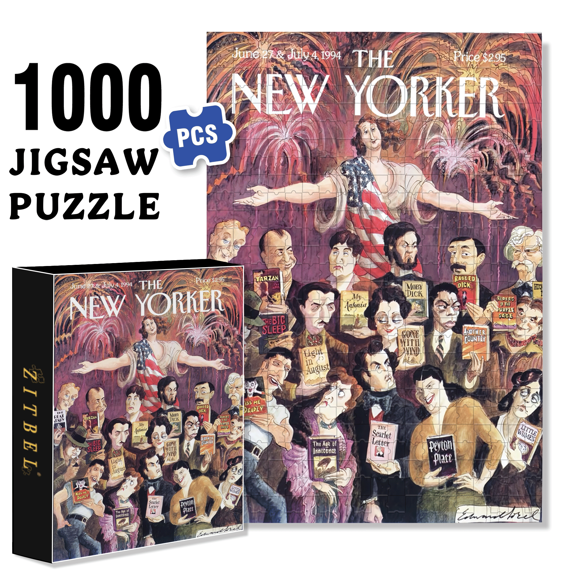 June 27 & July 4, 1994 500pcs/1000pcs Jigsaw Puzzle, Scratch-Resistant, Interactive Family Game & Brain-Boosting DIY Decor, Perfect for Halloween, Christmas & New Year Gifts, Family Puzzle Game
