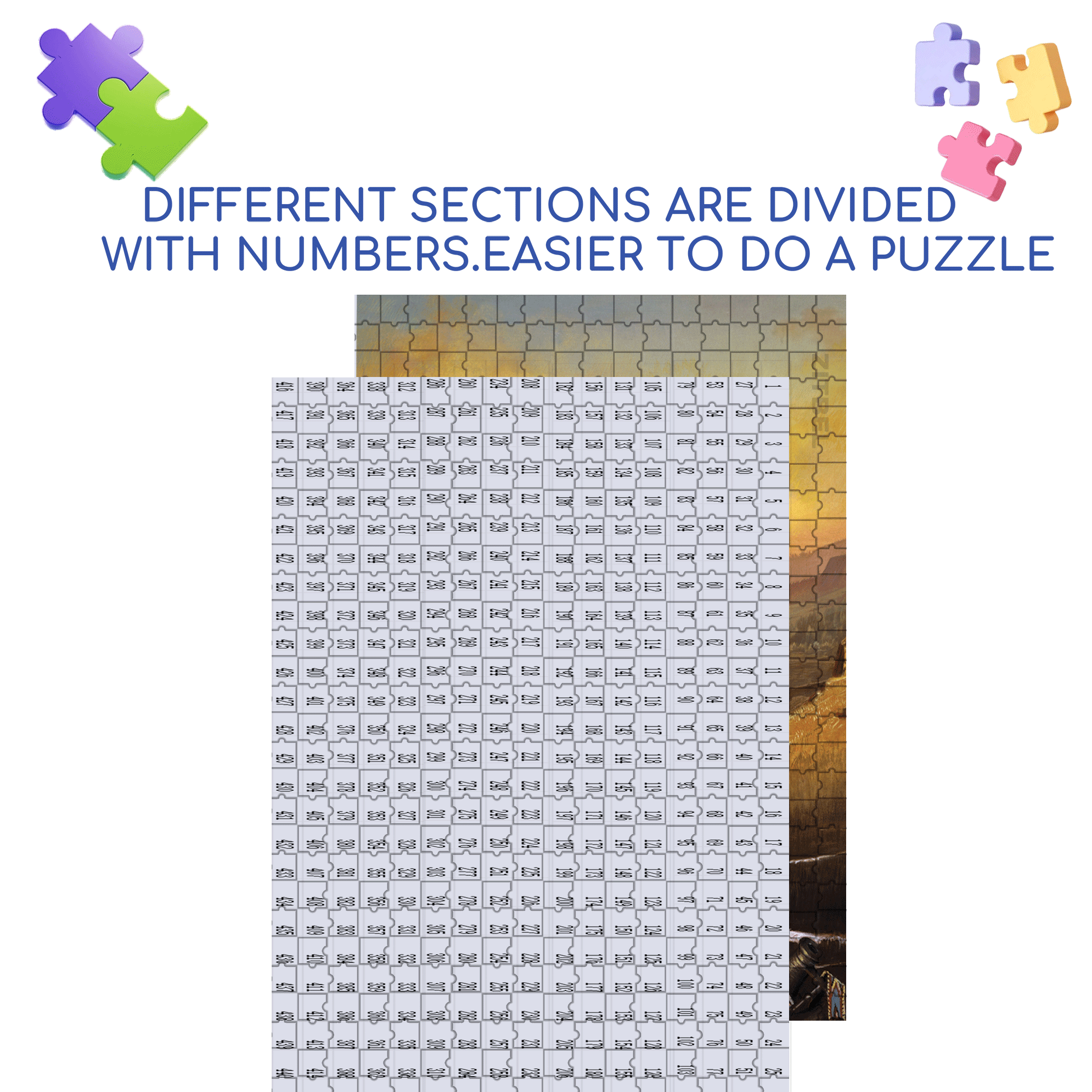 Mr. Leopard 500pcs/1000pcs Jigsaw Puzzle, Scratch-Resistant, Interactive Family Game & Brain-Boosting DIY Decor, Perfect for Halloween, Christmas & New Year Gifts, Family Puzzle Game