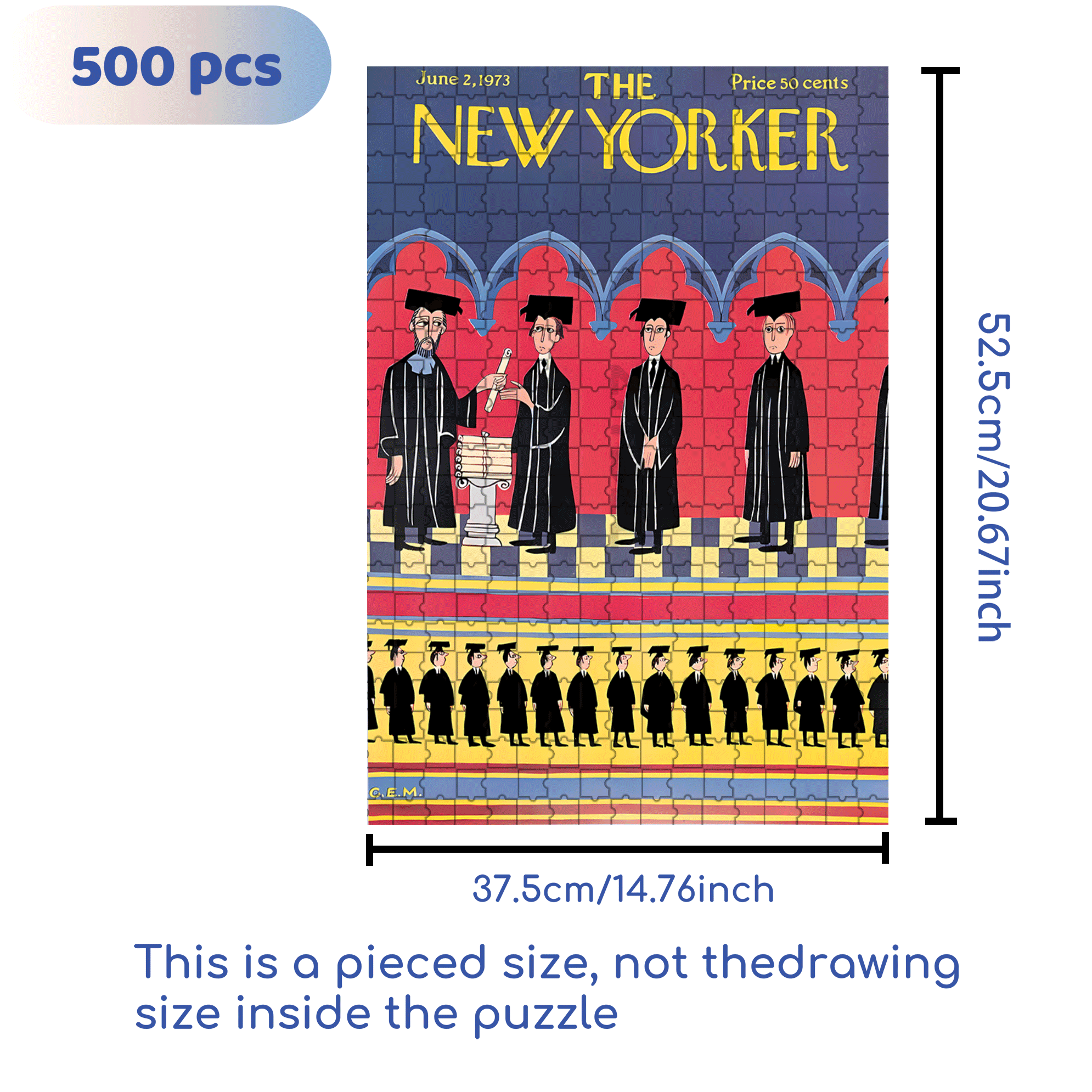 My Graduation Ceremony 500pcs/1000pcs Jigsaw Puzzle, Scratch-Resistant, Interactive Family Game & Brain-Boosting DIY Decor, Perfect for Halloween, Christmas & New Year Gifts, Family Puzzle Game